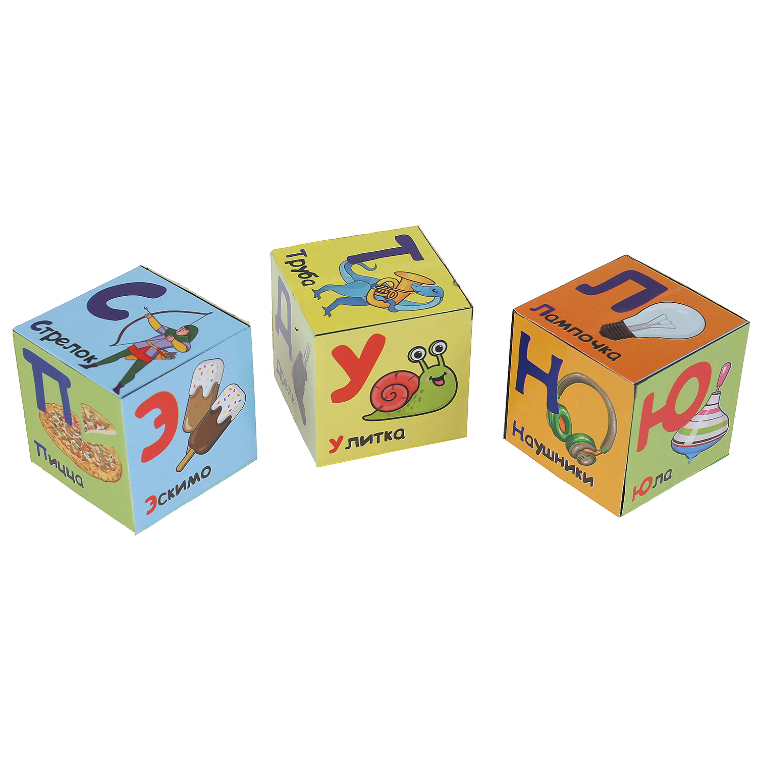Игрушка Играем вместе кубики Динозавры Азбука - фото 5