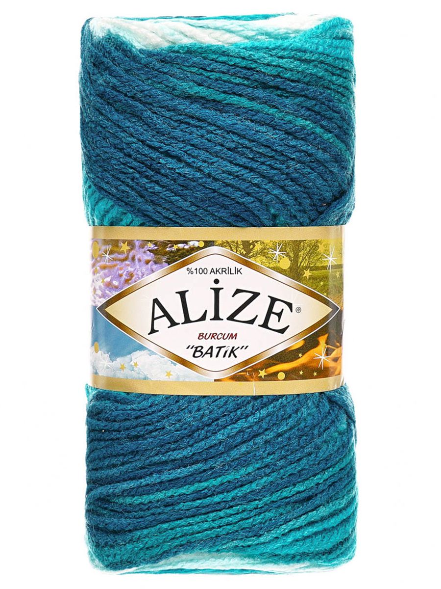 Пряжа Alize для вязания Burcum Batik 100 гр 210 м 5 мотков 1892 секционный - фото 4