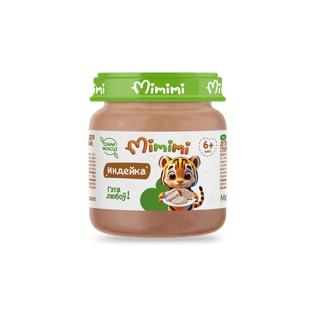 Пюре Mimimi Индейка с 6 мес 80 г