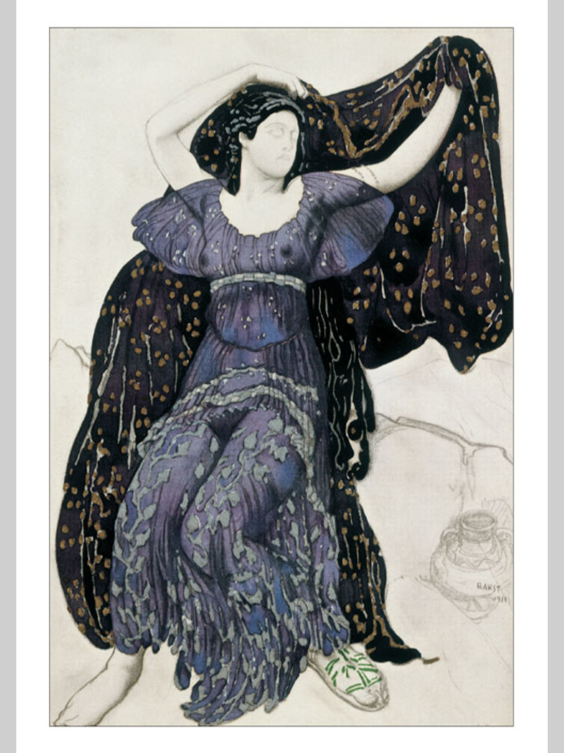 Набор открыток Белый город Лев Бакст Греческие костюмы - фото 6