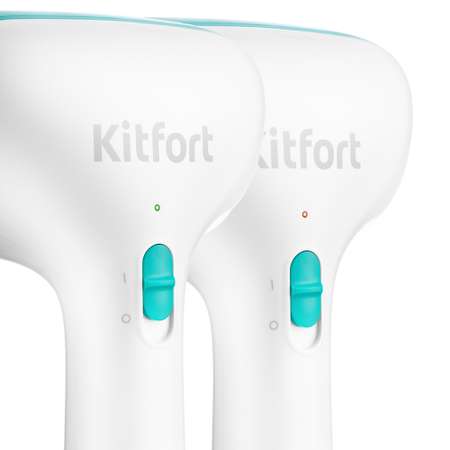 Ручной отпариватель KITFORT КТ-998-3 бело-бирюзовый