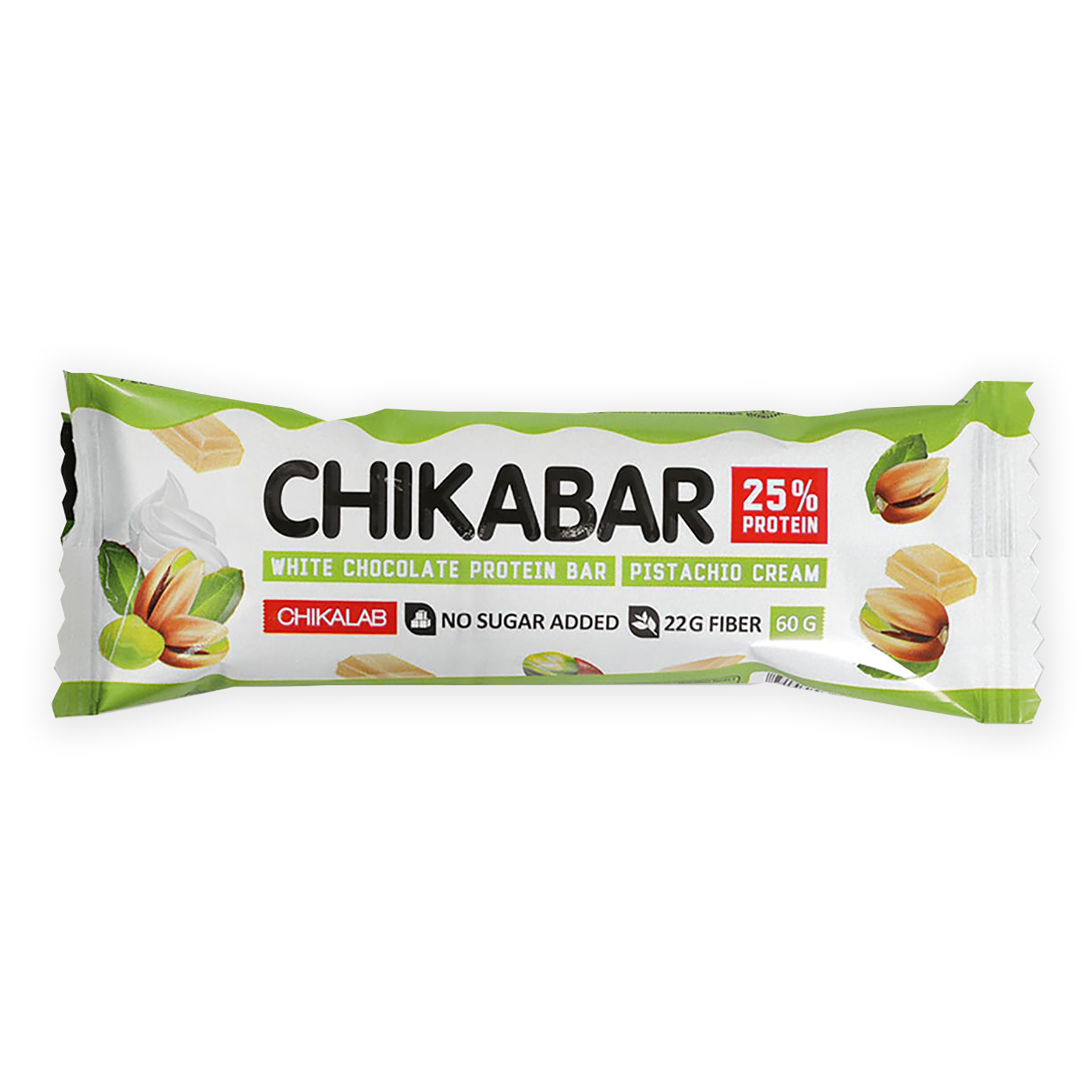 Батончик глазированный Chikalab фисташковый крем 60г - фото 1