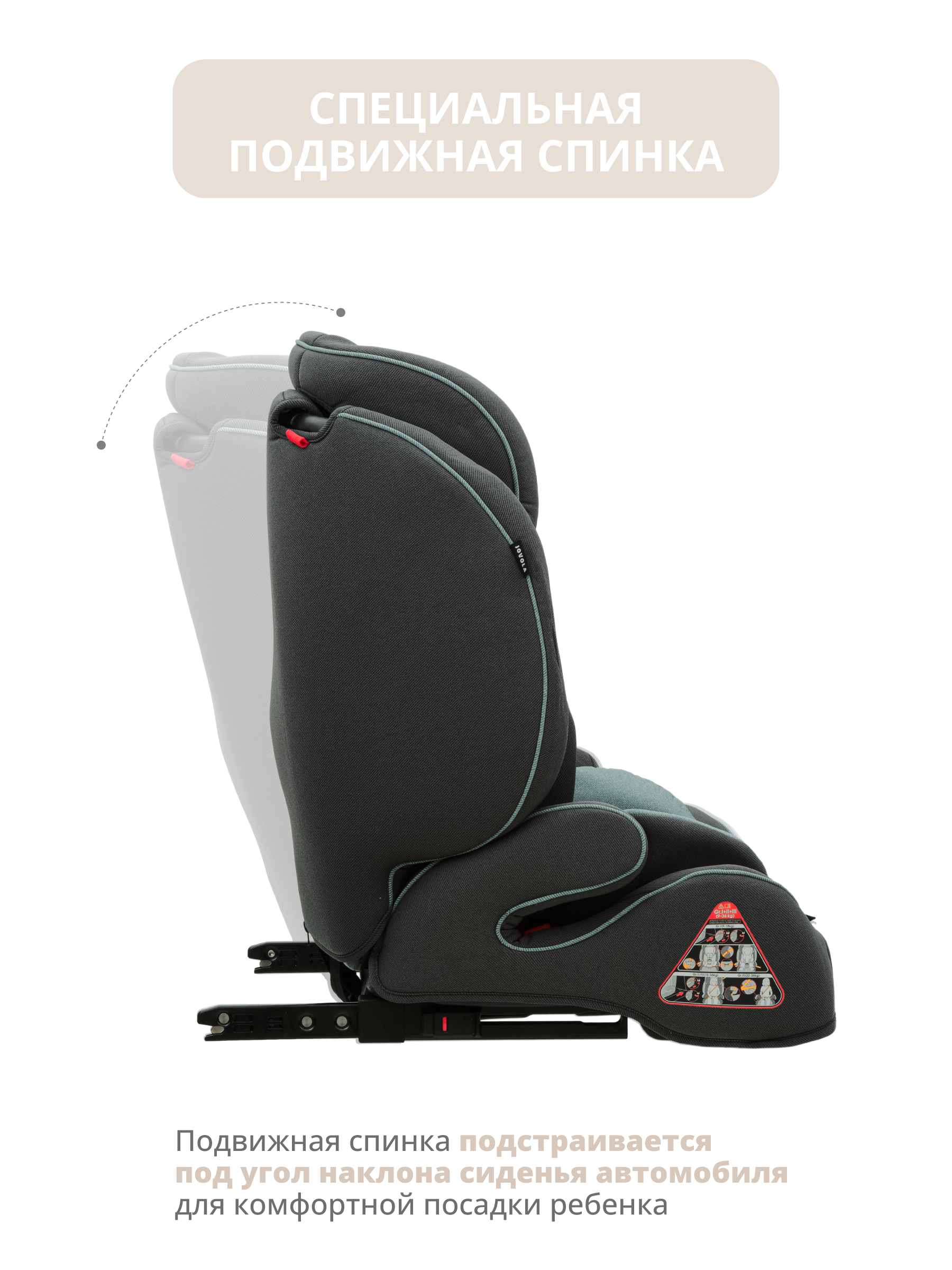 Автокресло JOVOLA MyWay Isofix 1/2/3 (9-36 кг) - фото 5