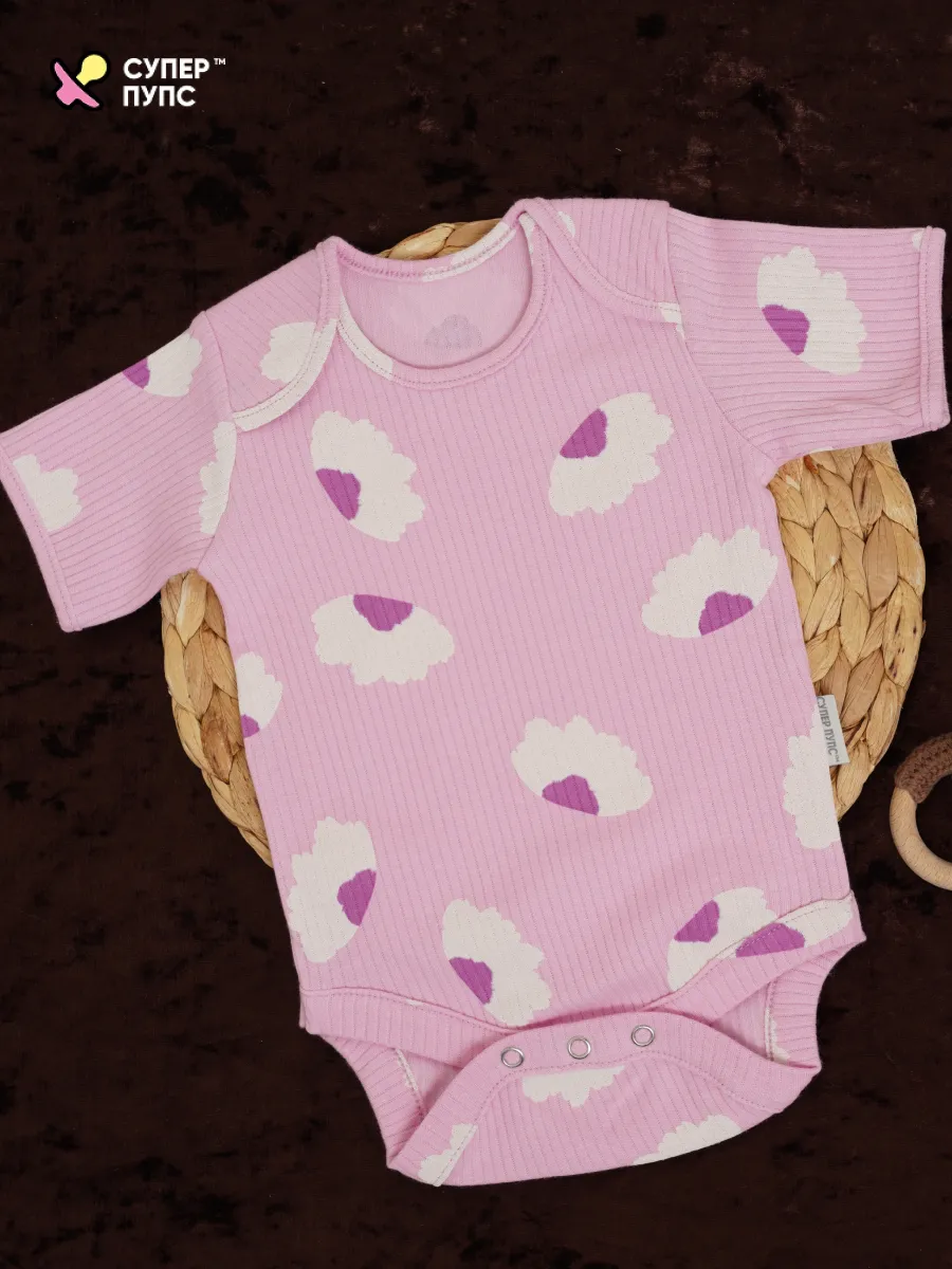 Боди 3 шт Супер Пупс нбр/3пр/бд/коррук/2026/ромашки - фото 19