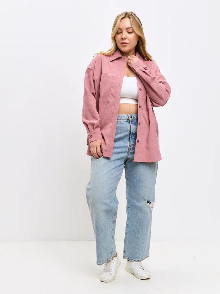 Рубашка МАМИРА РубРозВелв710_46_М - фото 12