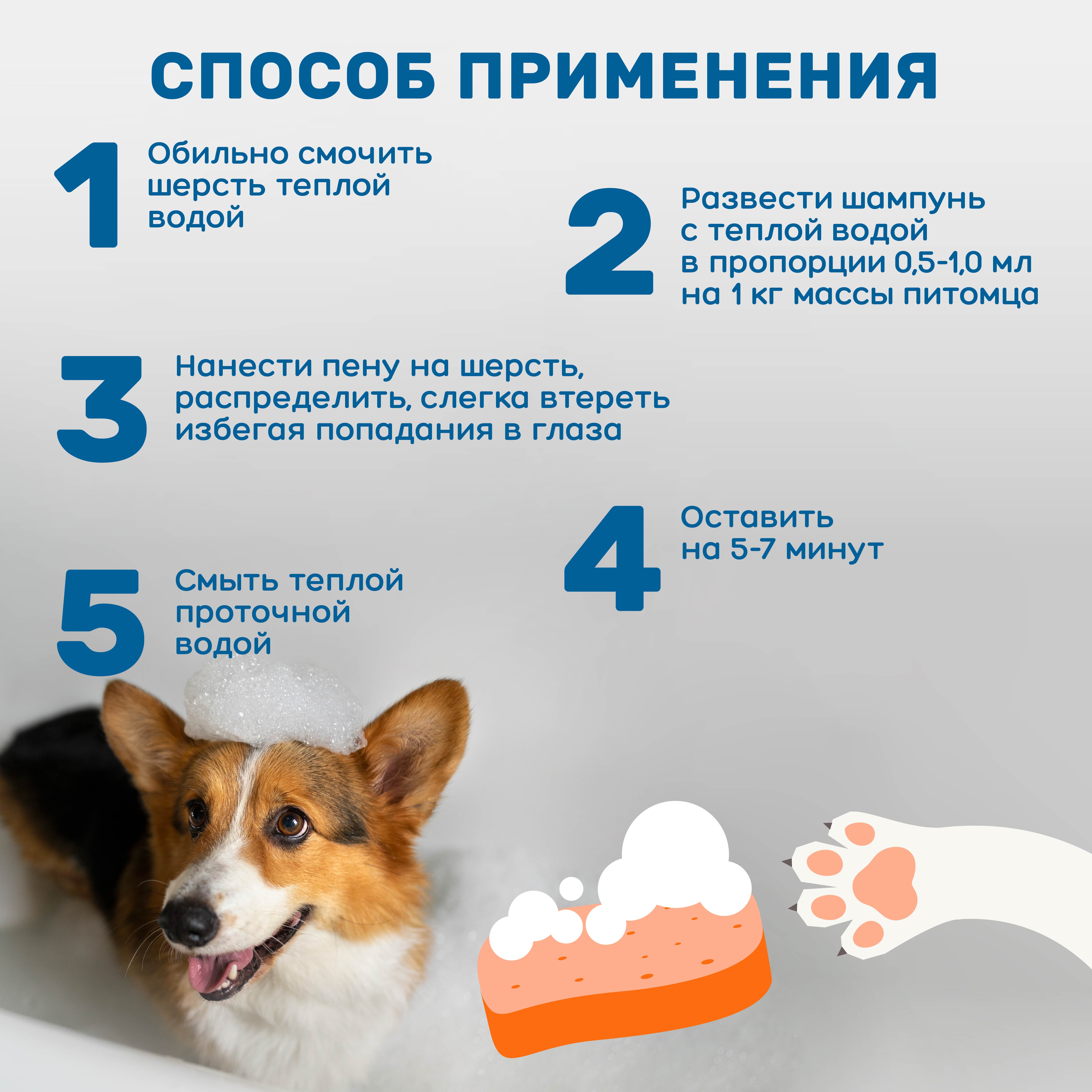 Шампунь ZOORIK от блох и клещей для взрослых собак и кошек инсектицидный 250 мл - фото 8