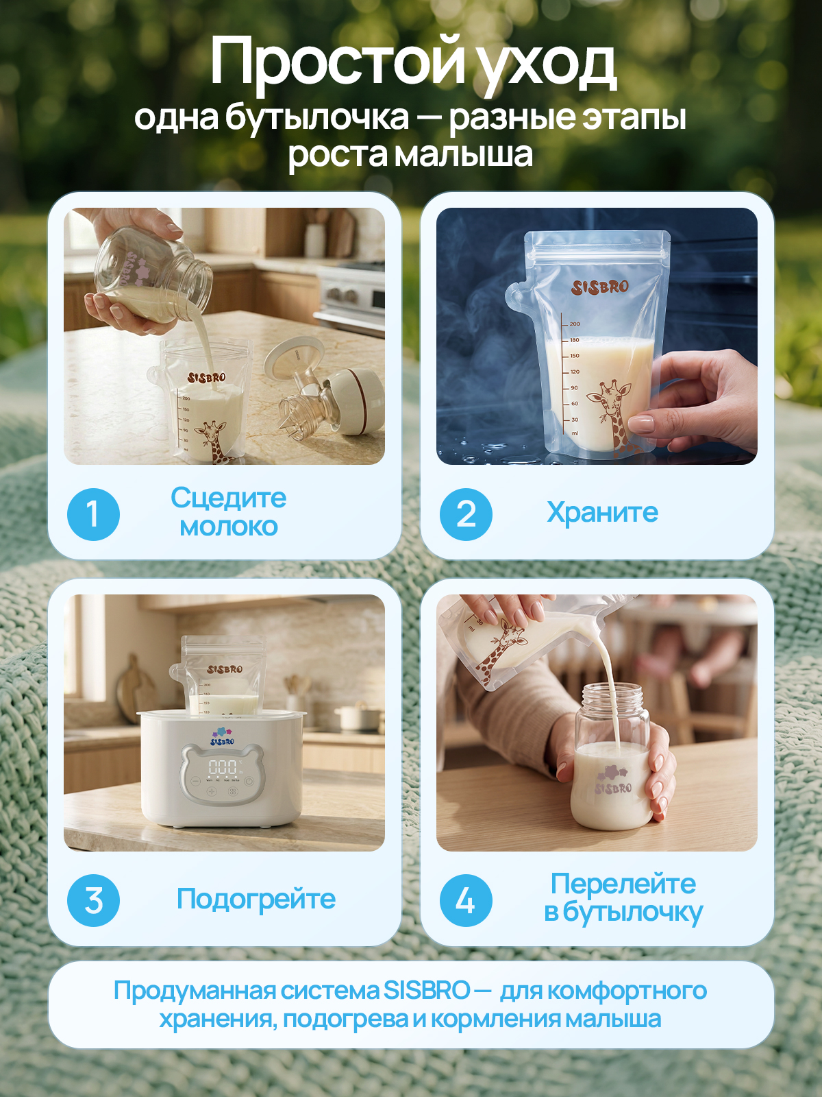 Бутылочка SISBRO 240 мл - фото 10