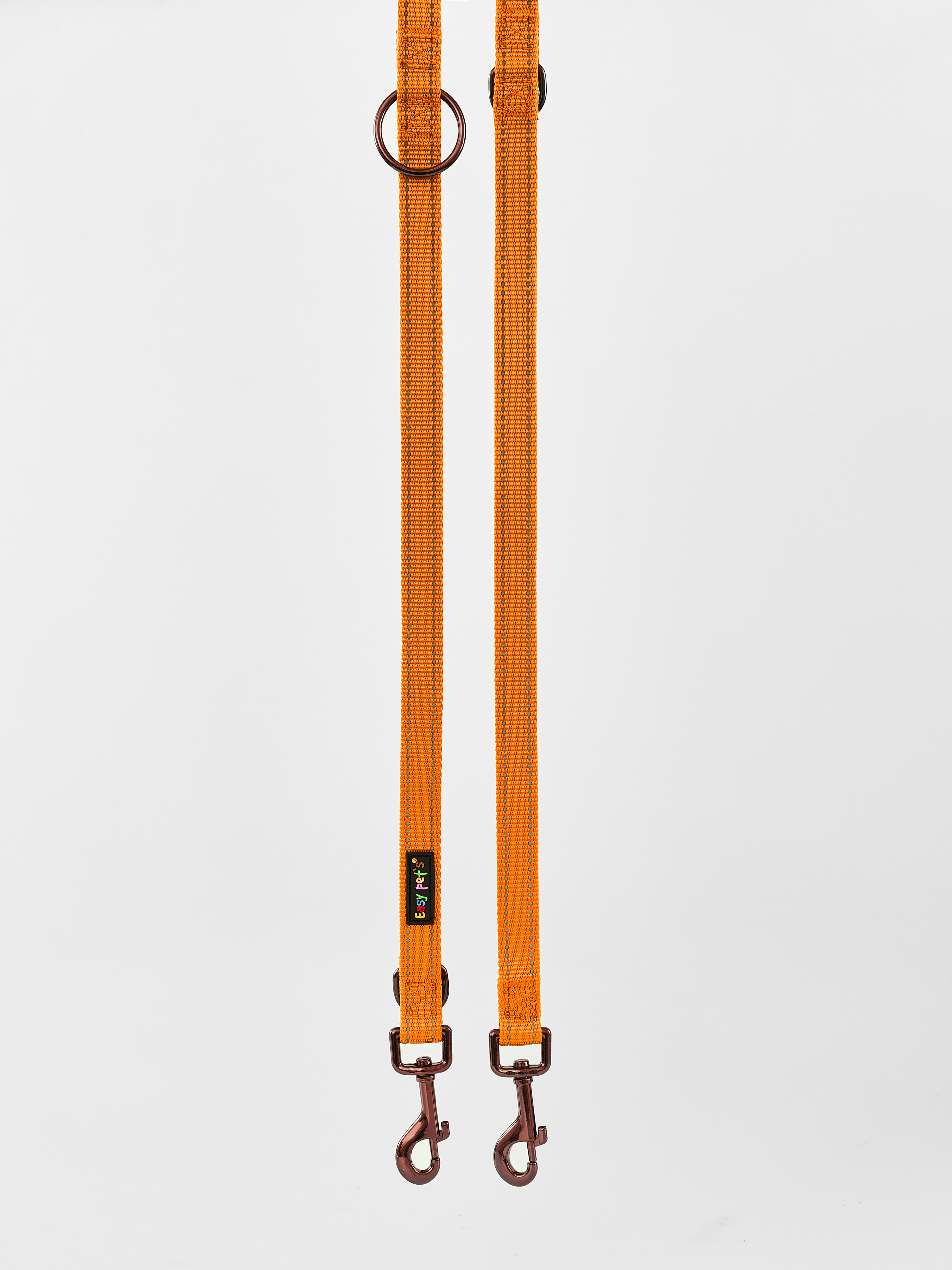 Поводок перестежка для собак Easy Pets 324 цвет Оранжевый р-р M 2см 300см - фото 11