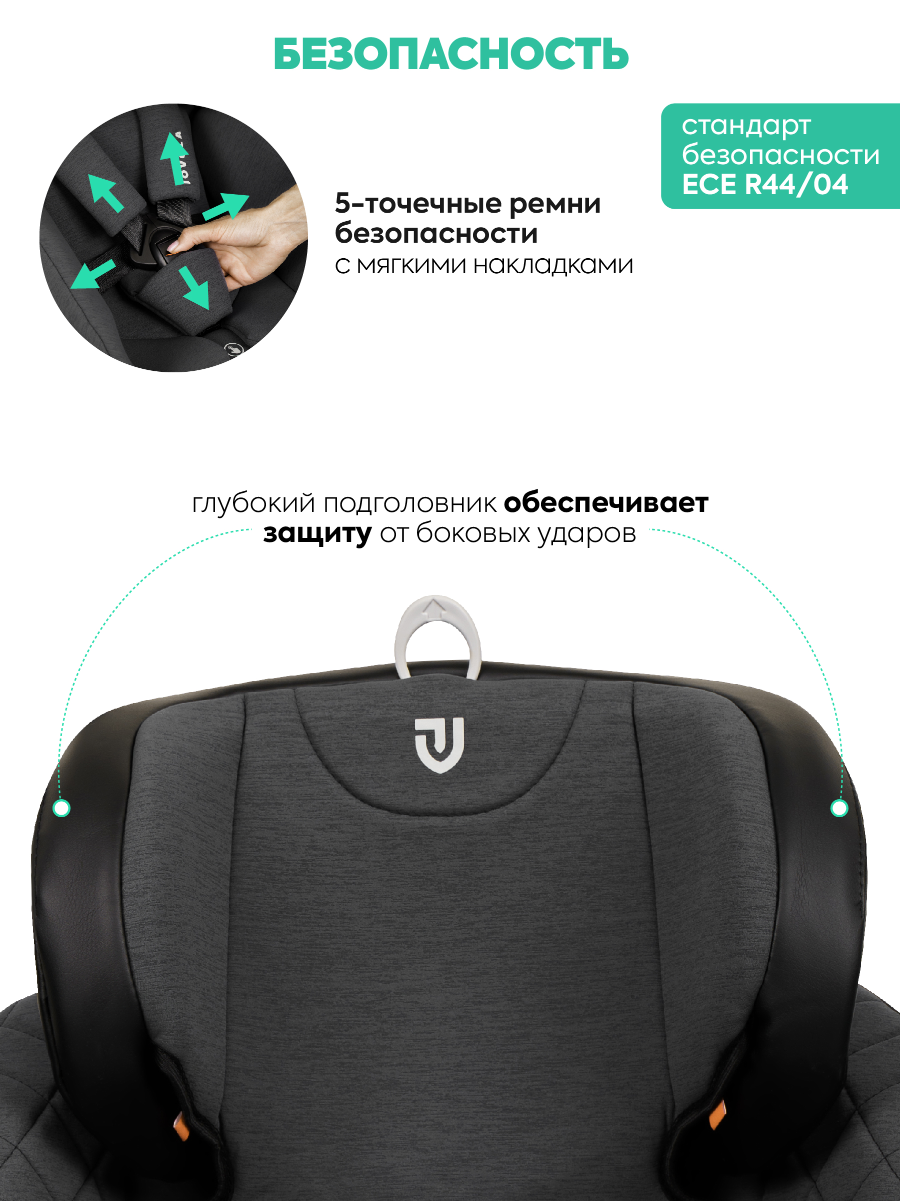 Автокресло Indigo Fuller серый-черная кожа Isofix 0+/1/2/3 (0-36 кг) - фото 11