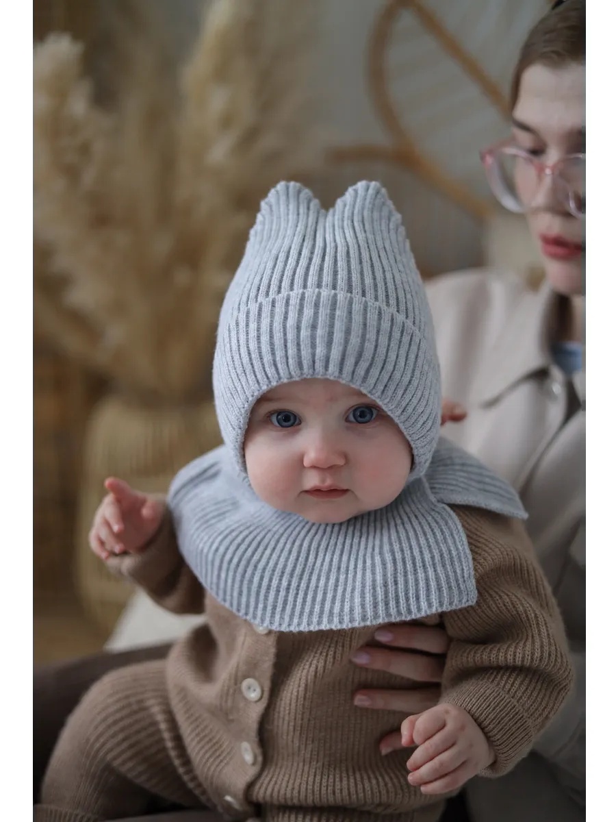 Шапка-шлем Starkoff Kids Д100304 - фото 22