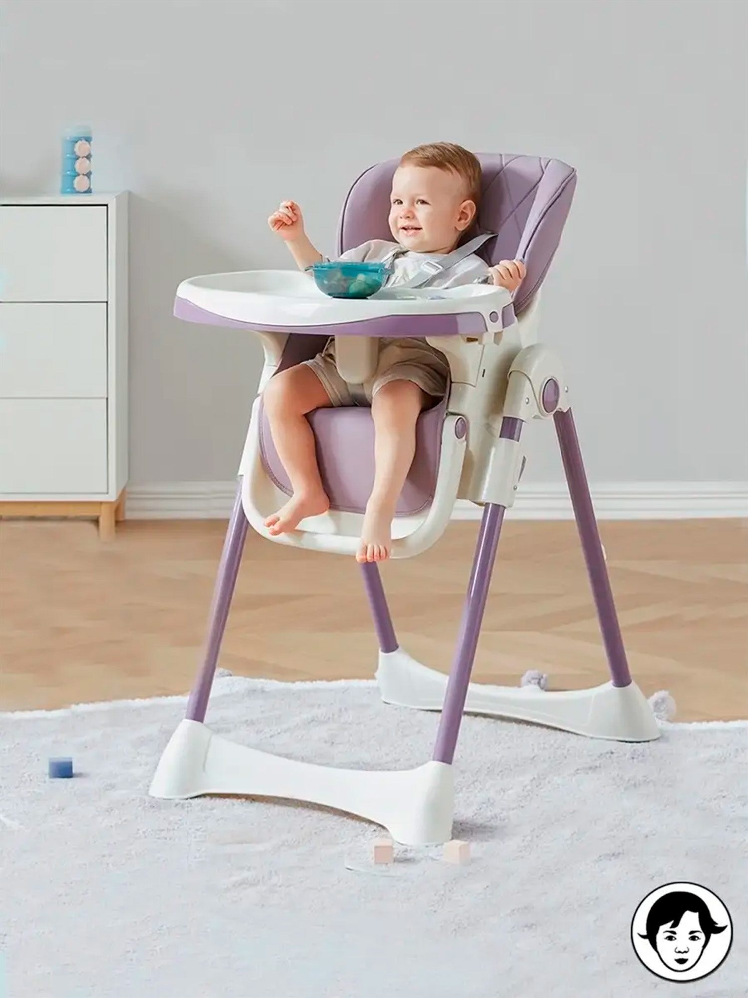 Стульчик для кормления TOMMY Chair-603 фиолетовый - фото 19