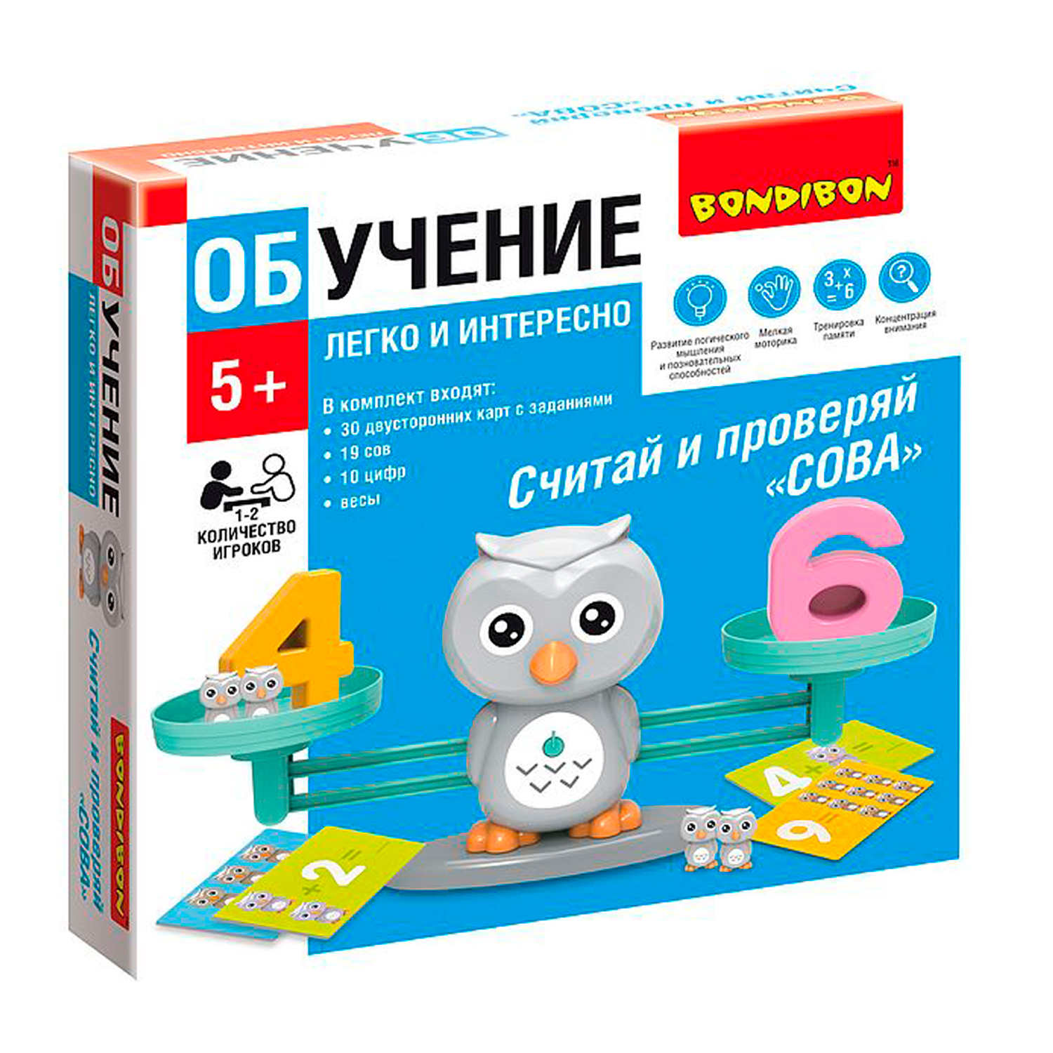 Настольная игра Bondibon обучающая Считай и проверяй - фото 4