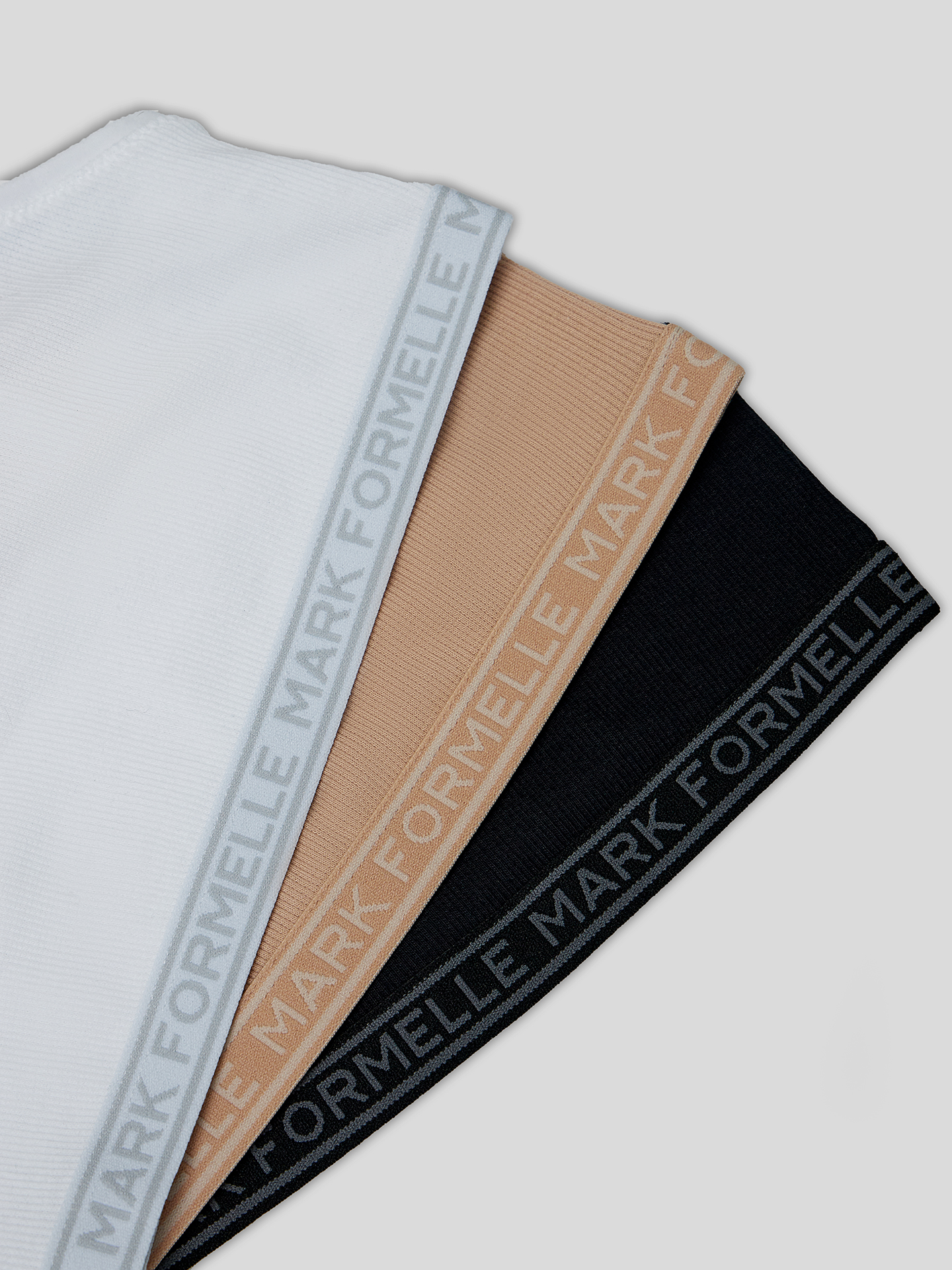 Топ-бюстье 3 шт Mark Formelle (Марк Формэль) 517708-3/белый + обжаренный миндаль + черный - фото 3