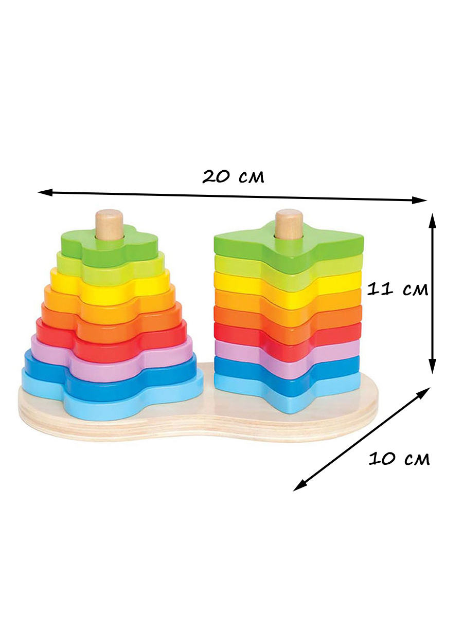Игрушка Hape пирамидка - фото 4