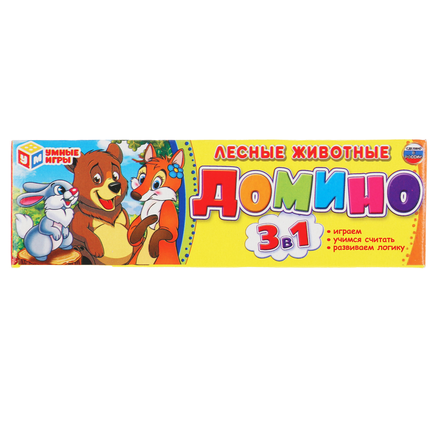 Настольная игра Умные игры Домино Лесные животные - фото 1