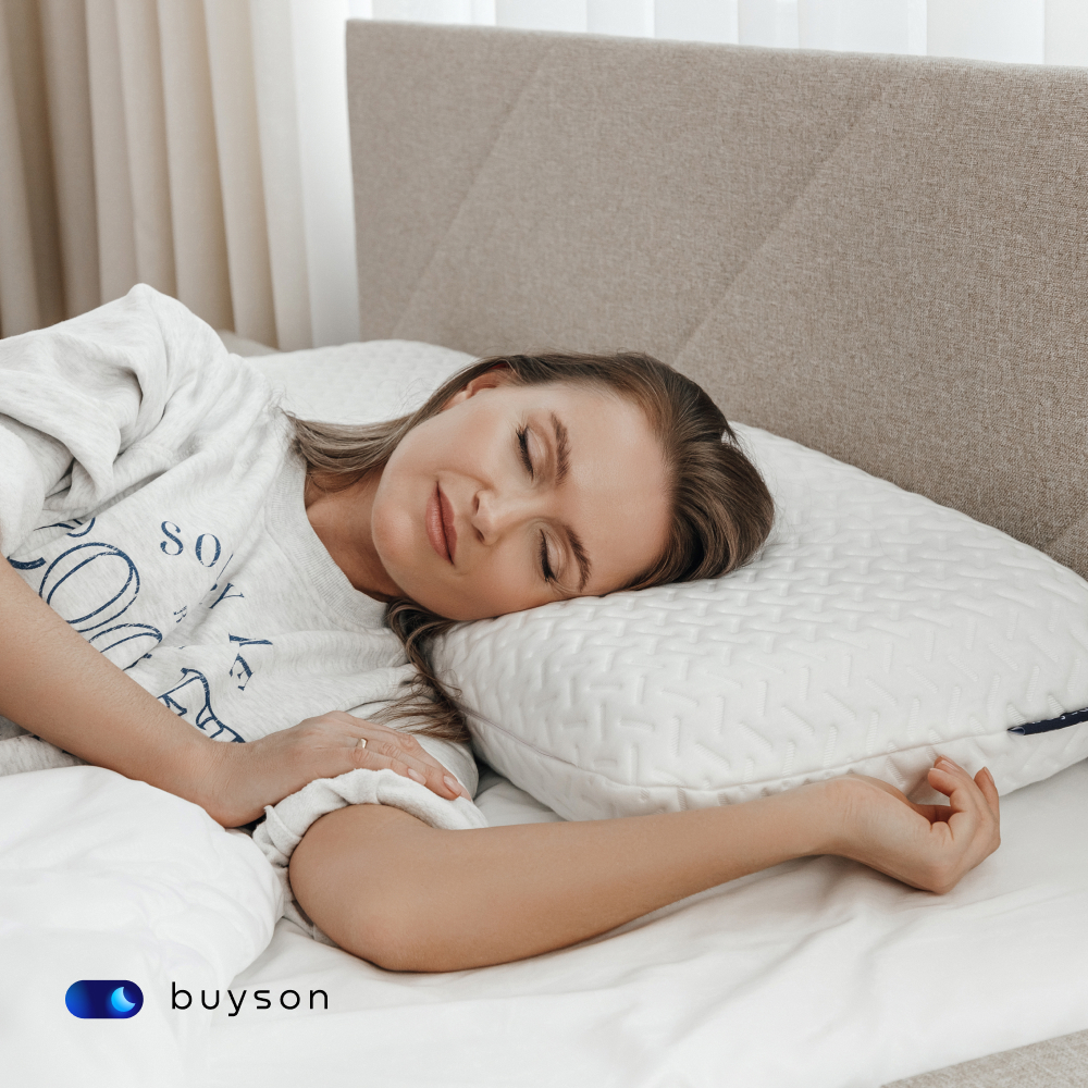 Сет мини buyson BuyRest Mini: анатомическая подушка 40x60 см и одеяло 140х205 см - фото 4