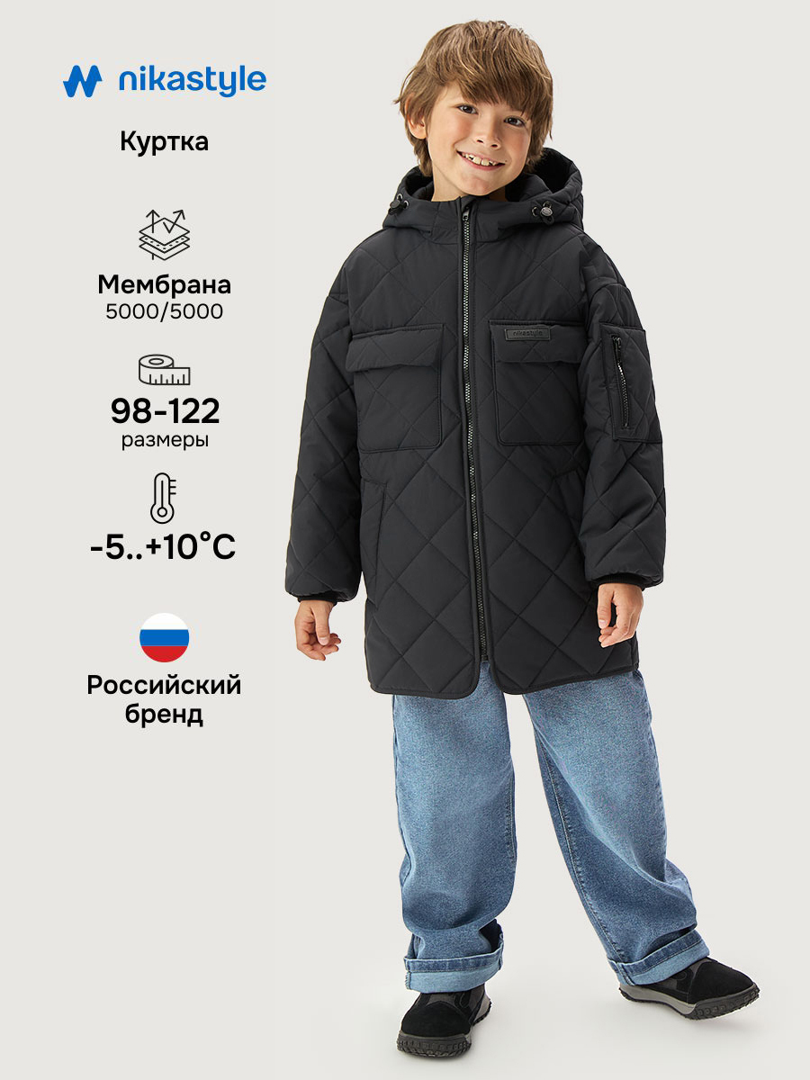Куртка NIKASTYLE 4м4526 черный - фото 2