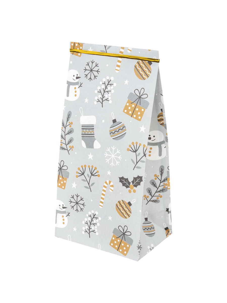 Пакет новогодний подарочный Золотая сказка набор 10 штук - фото 4