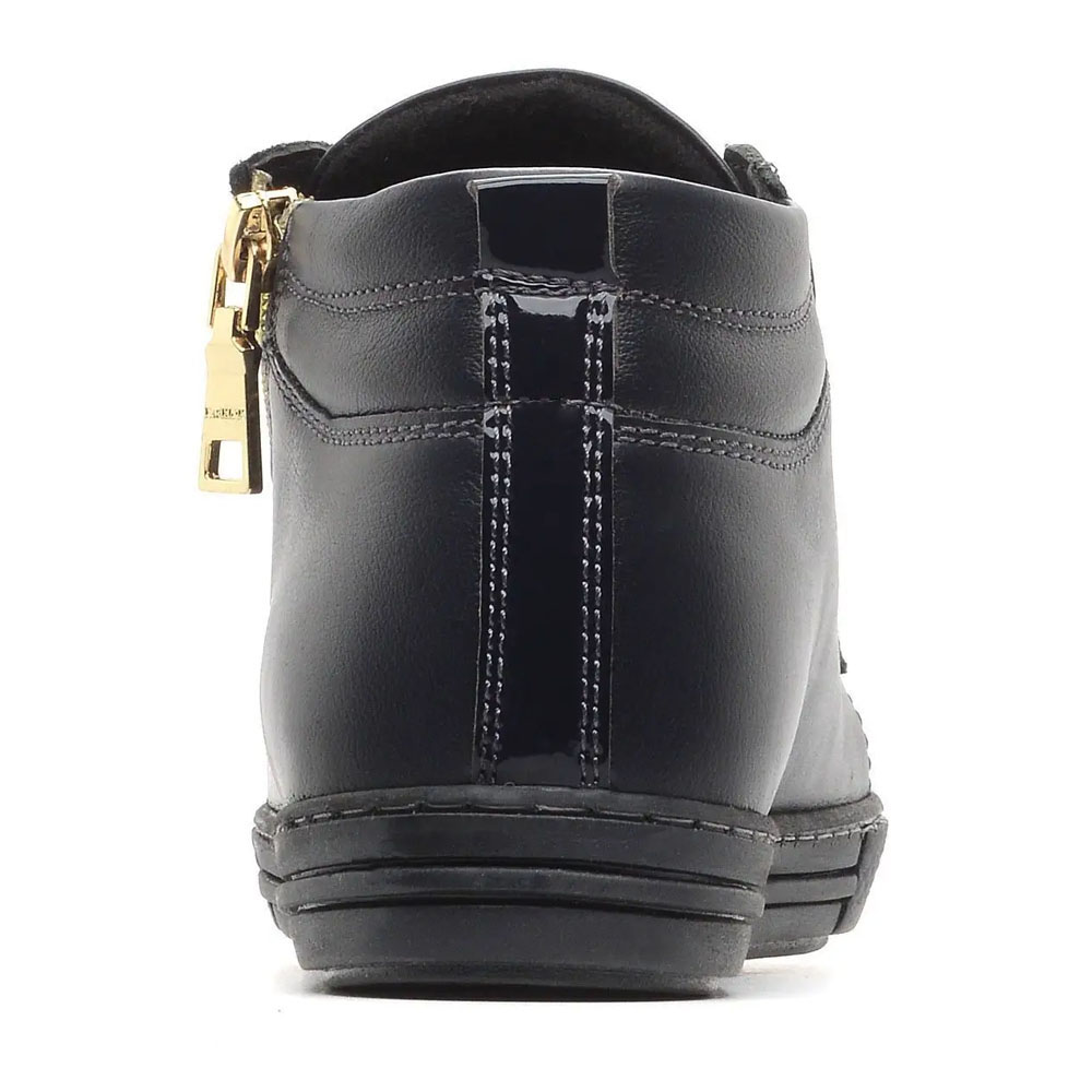 Кеды BEST.A 262/03зол-OV BEST.A Кеды для девочки,синий кожа - фото 2