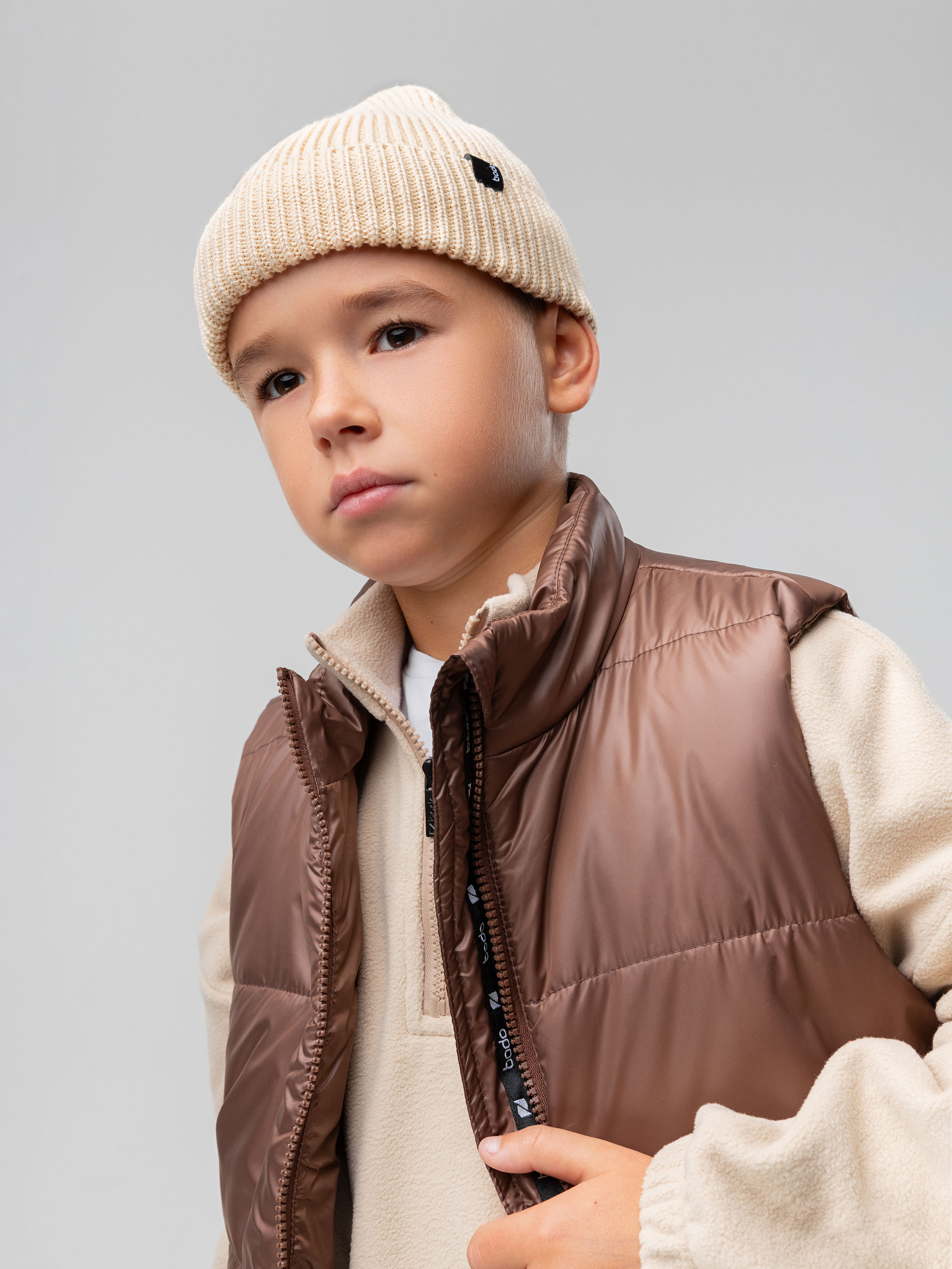 Шапка Bodo 10-403MU_бежевый - фото 2