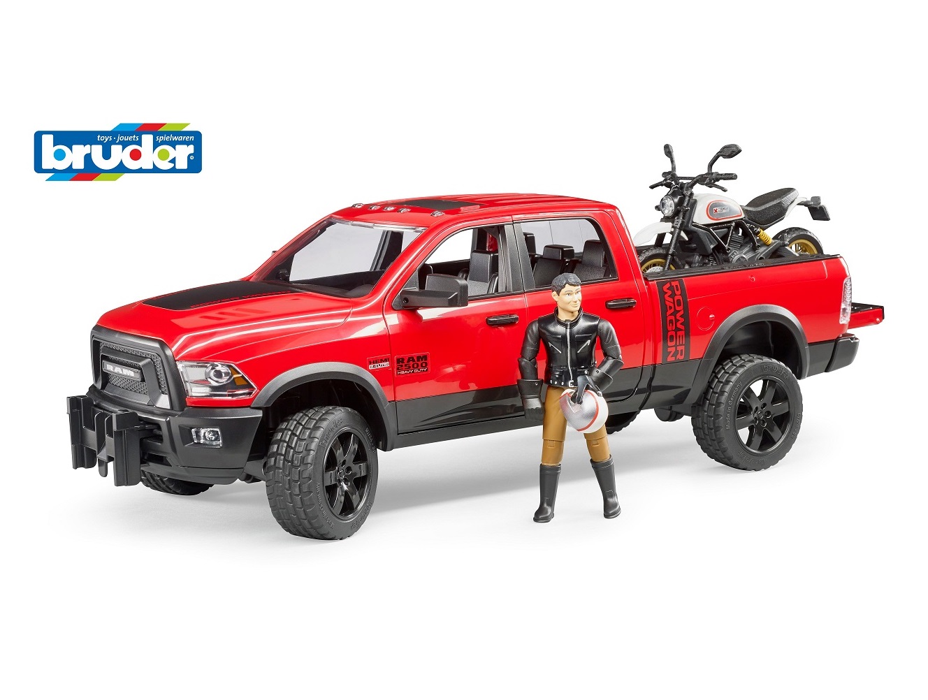 Внедорожник Bruder с мотоциклом 1:16 02502 - фото 1