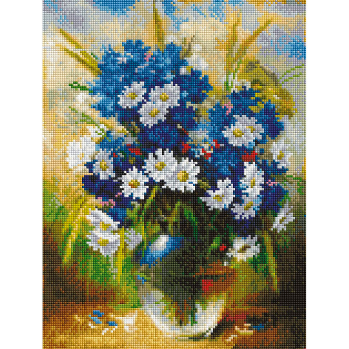 Алмазная мозаика Белоснежка Ромашки и васильки - фото 1