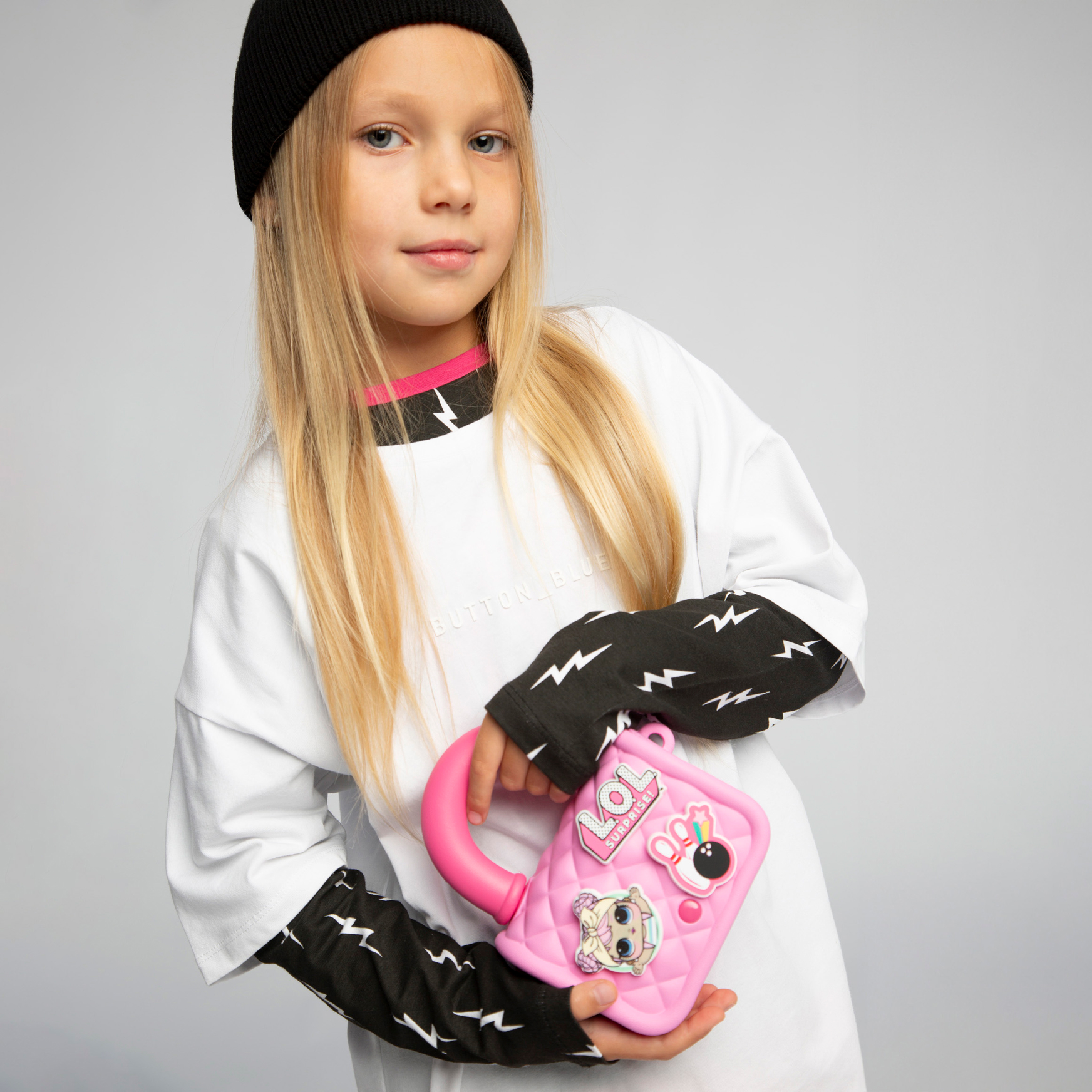 Сумка L.O.L. Surprise! розовая на кнопке + джиббитсы - фото 10