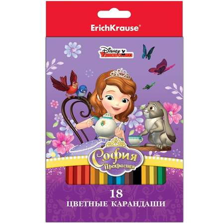 Карандаши цветные Disney 18 шт.
