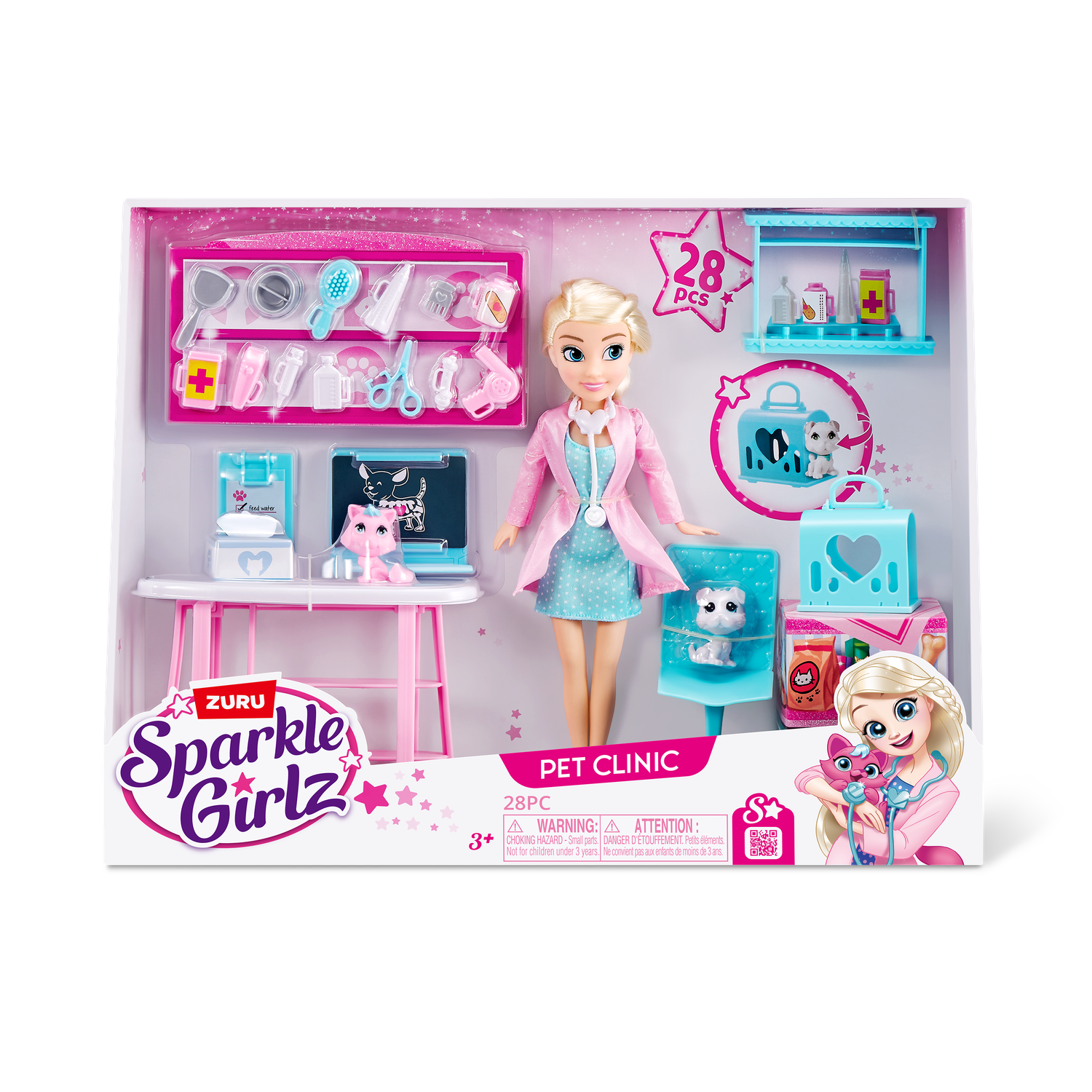 Кукла модельная Zuru Sparkle Girlz Ветеринарная клиника 100184 - фото 12