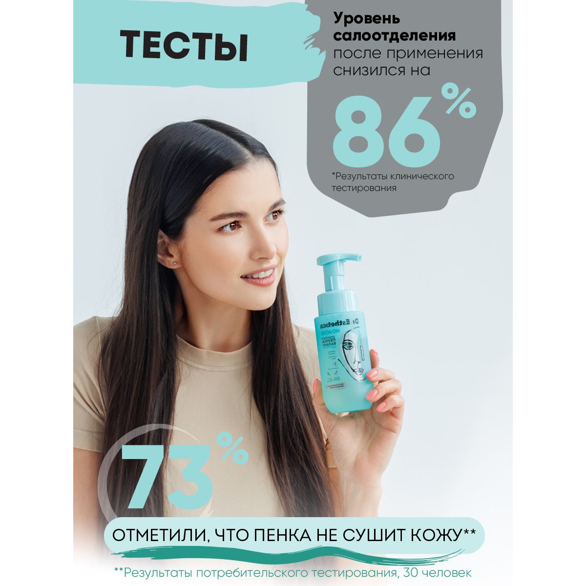 Пена Dr. Esthetica Очищающая 200 мл - фото 6
