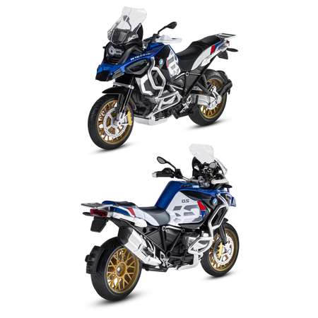 Мотоцикл АВТОпанорама BMW R1250 GS Adventure 1:12 черный