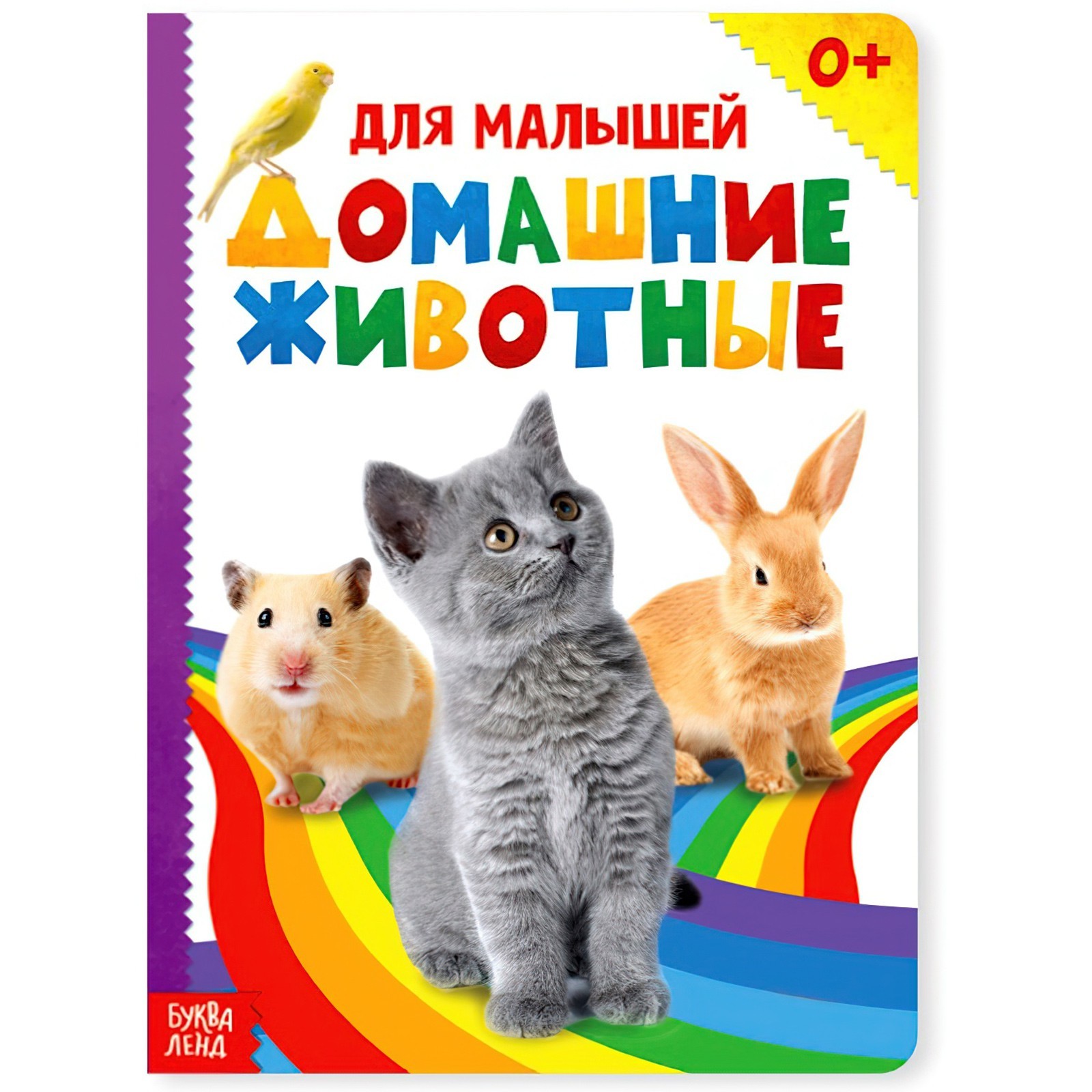 Книжка Буква-ленд Домашние животные 10 стр Микс - фото 2