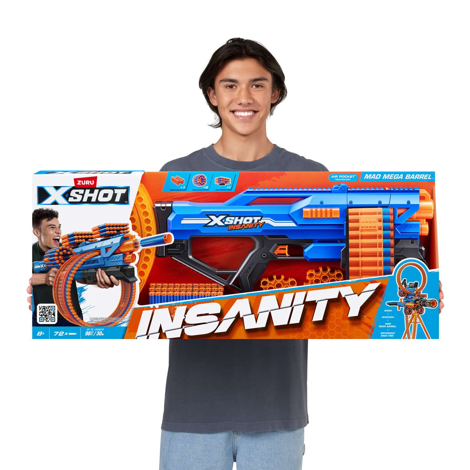 Бластер Zuru XSHOT  Insanity Mad Mega Barrel - фото 11