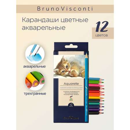 Карандаши цветные Bruno Visconti 12 шт.