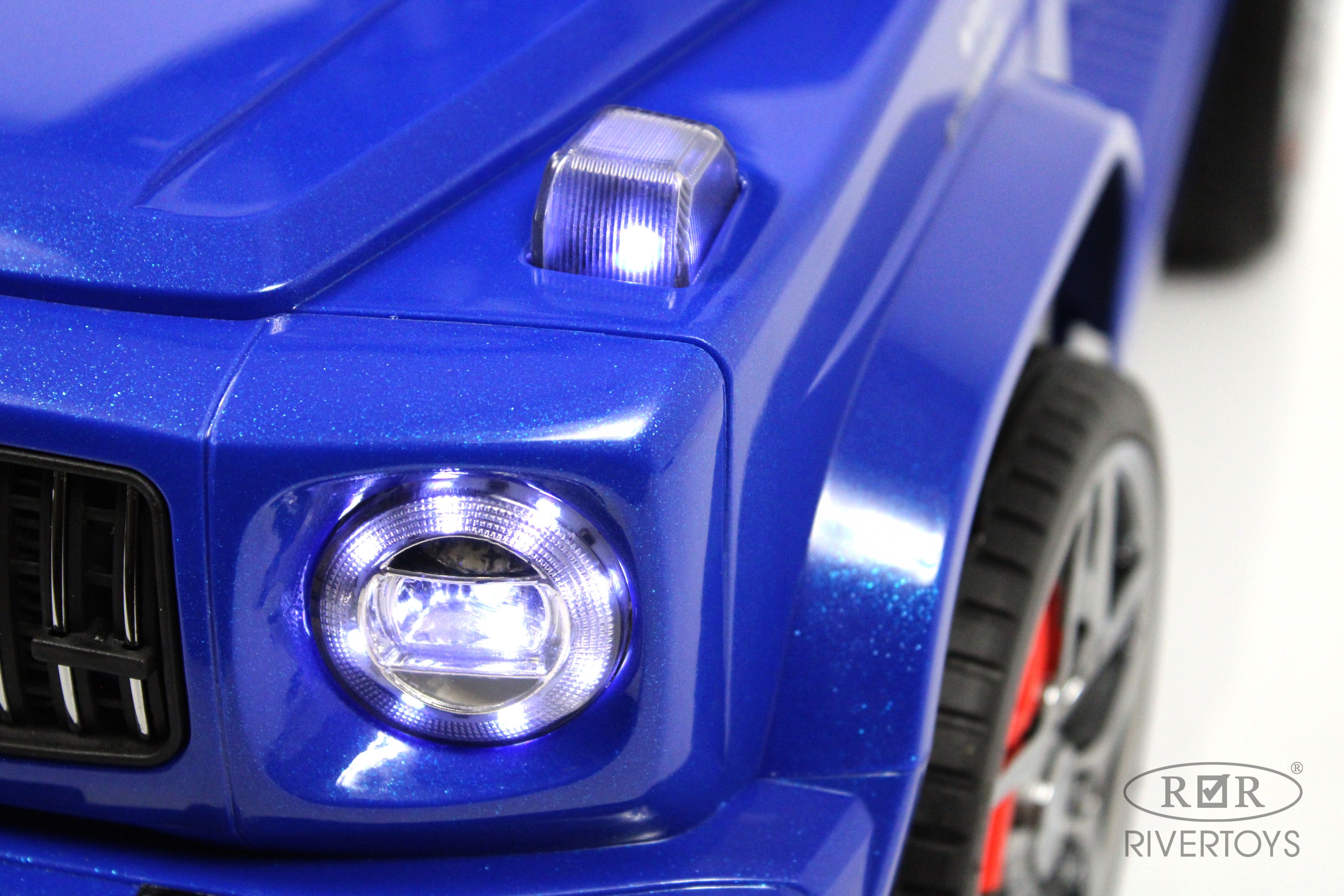 Каталка RIVERTOYS Mercedes-Benz G63 Blue Diamond синий - фото 6