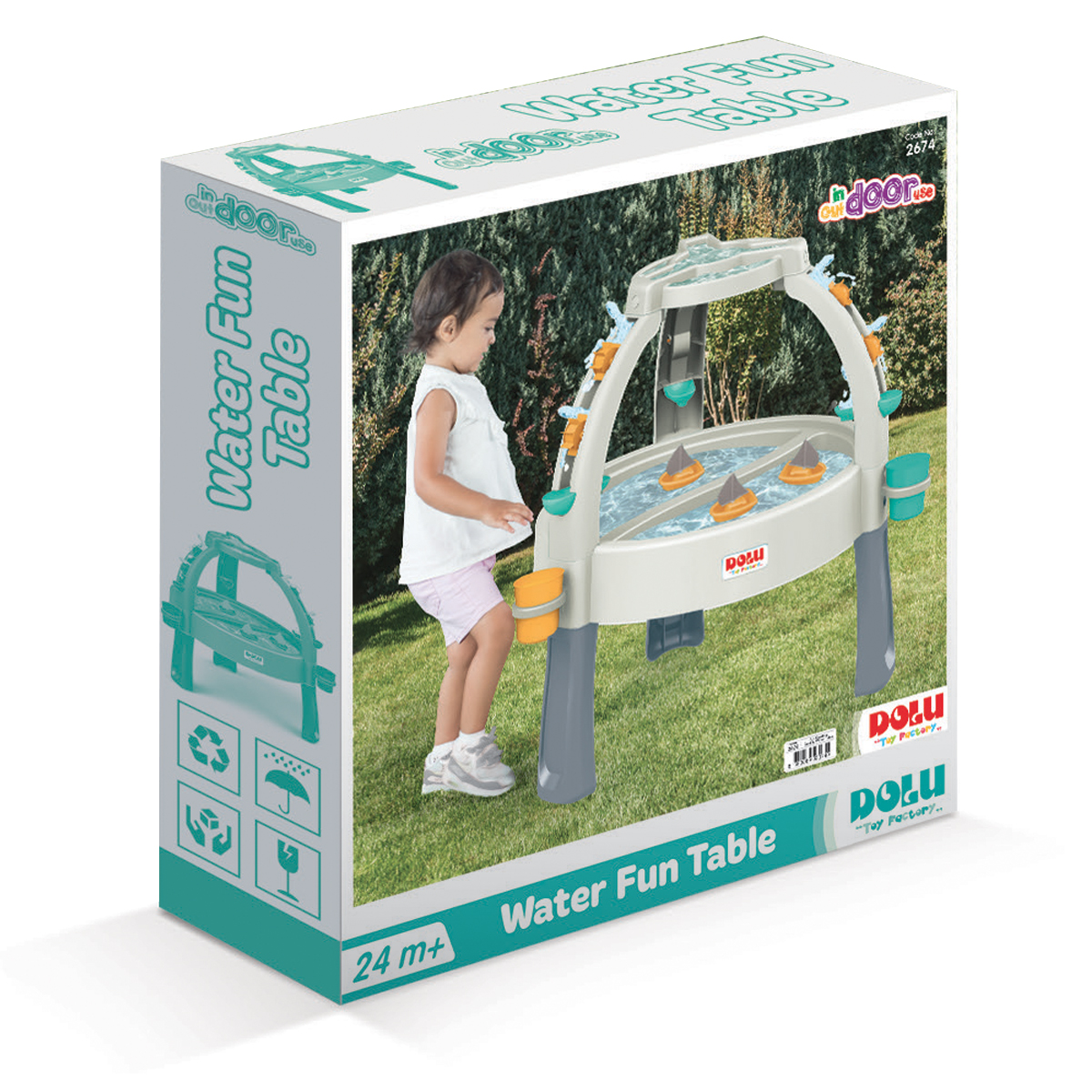 Песочница игровая Dolu Activity 2 песок-вода фонтан - фото 9