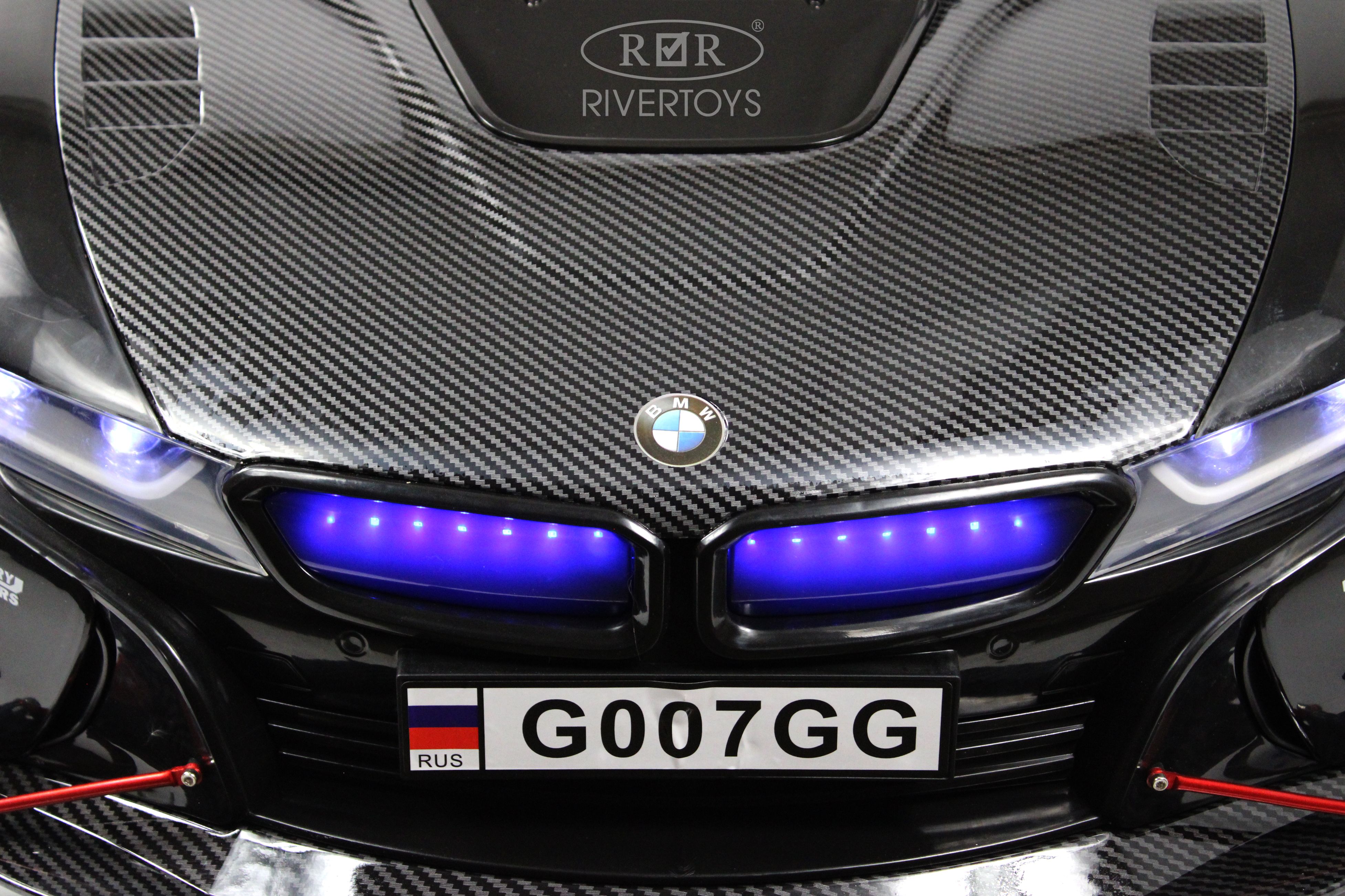 Электромобиль RIVERTOYS BMW G007GG-BLACK С пультом ДУ - фото 3