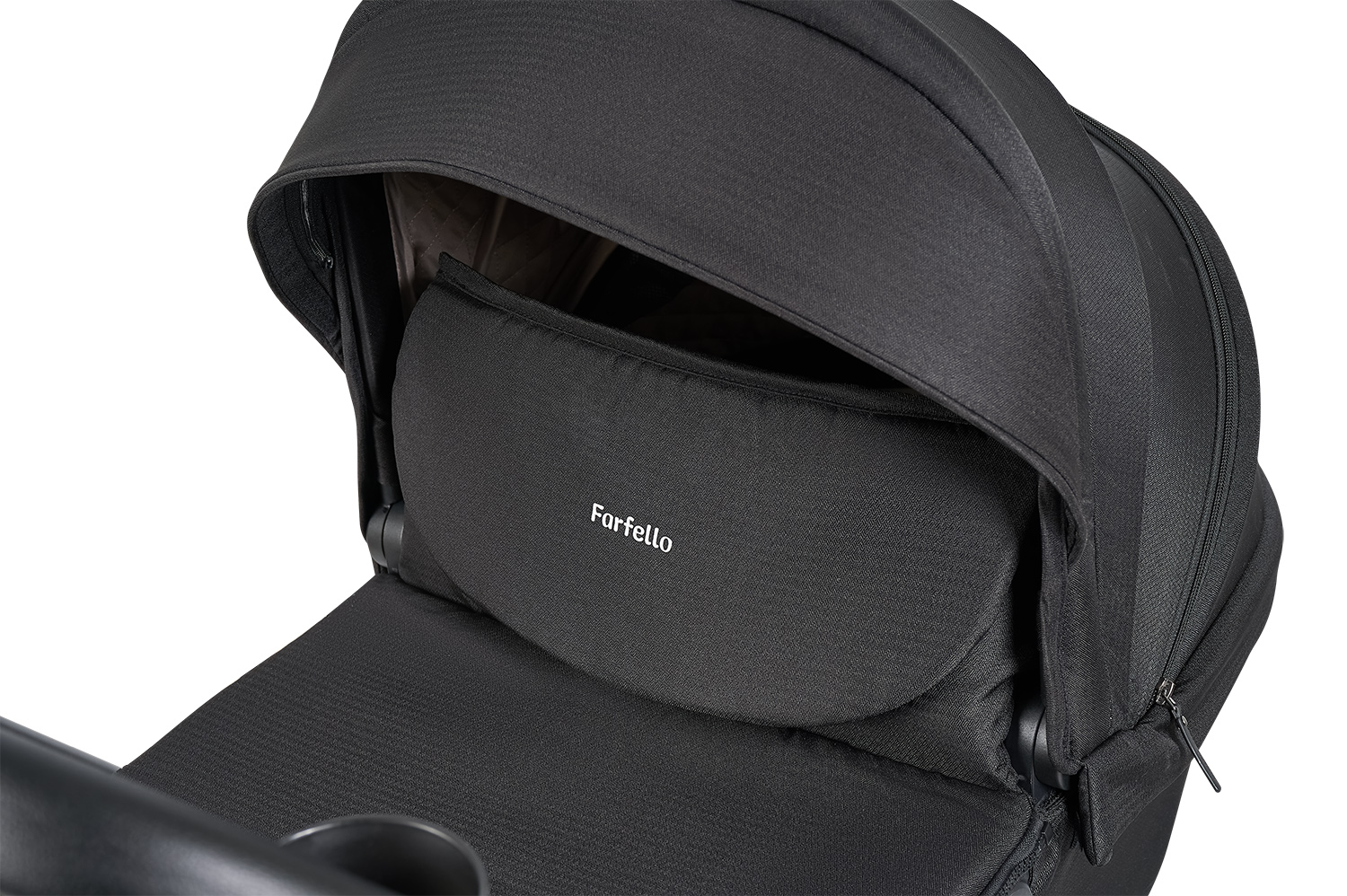 Коляска 3в1 Farfello Baby shell черный - фото 16