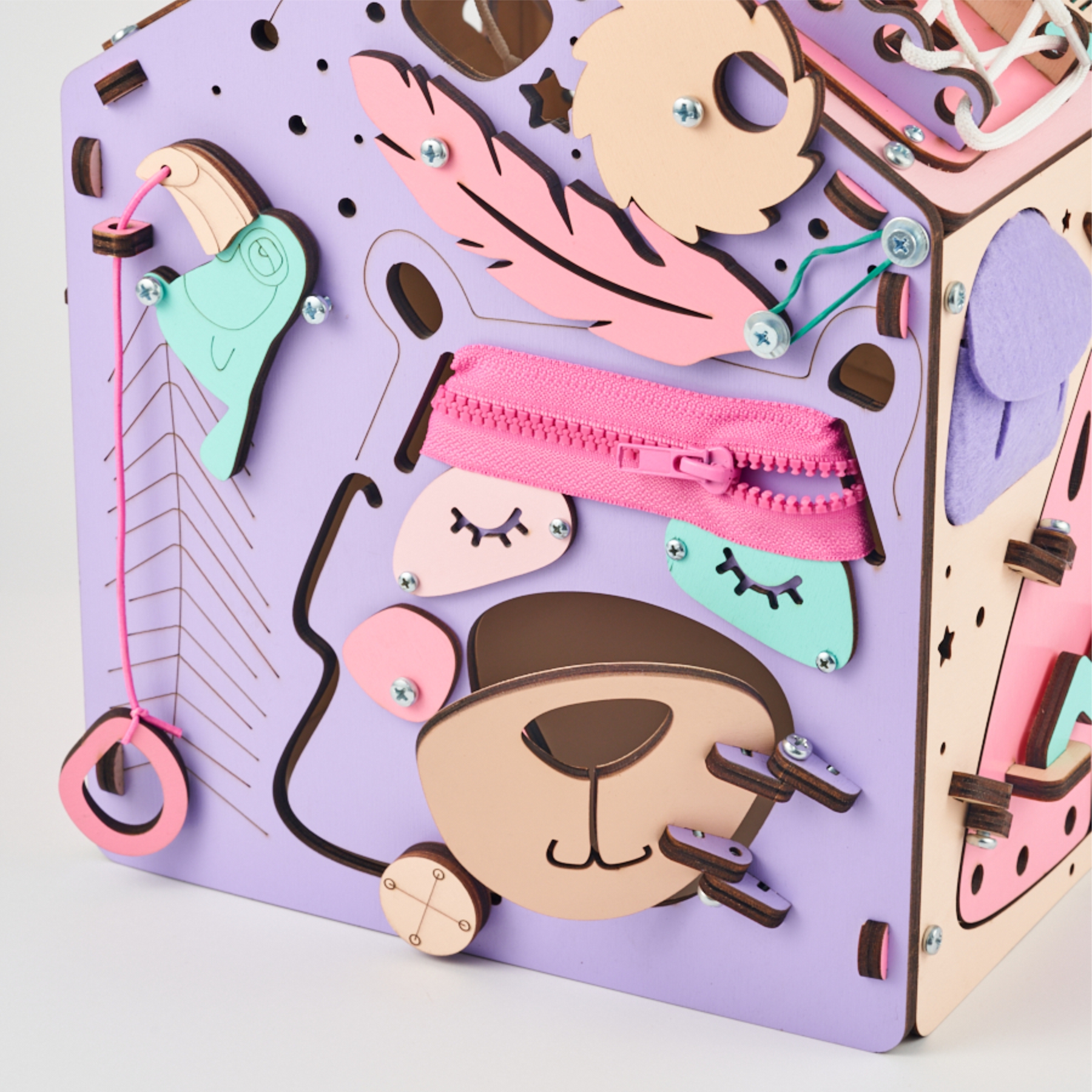 Игрушка Bunny Board бизиборд Домик Я играю - фото 12