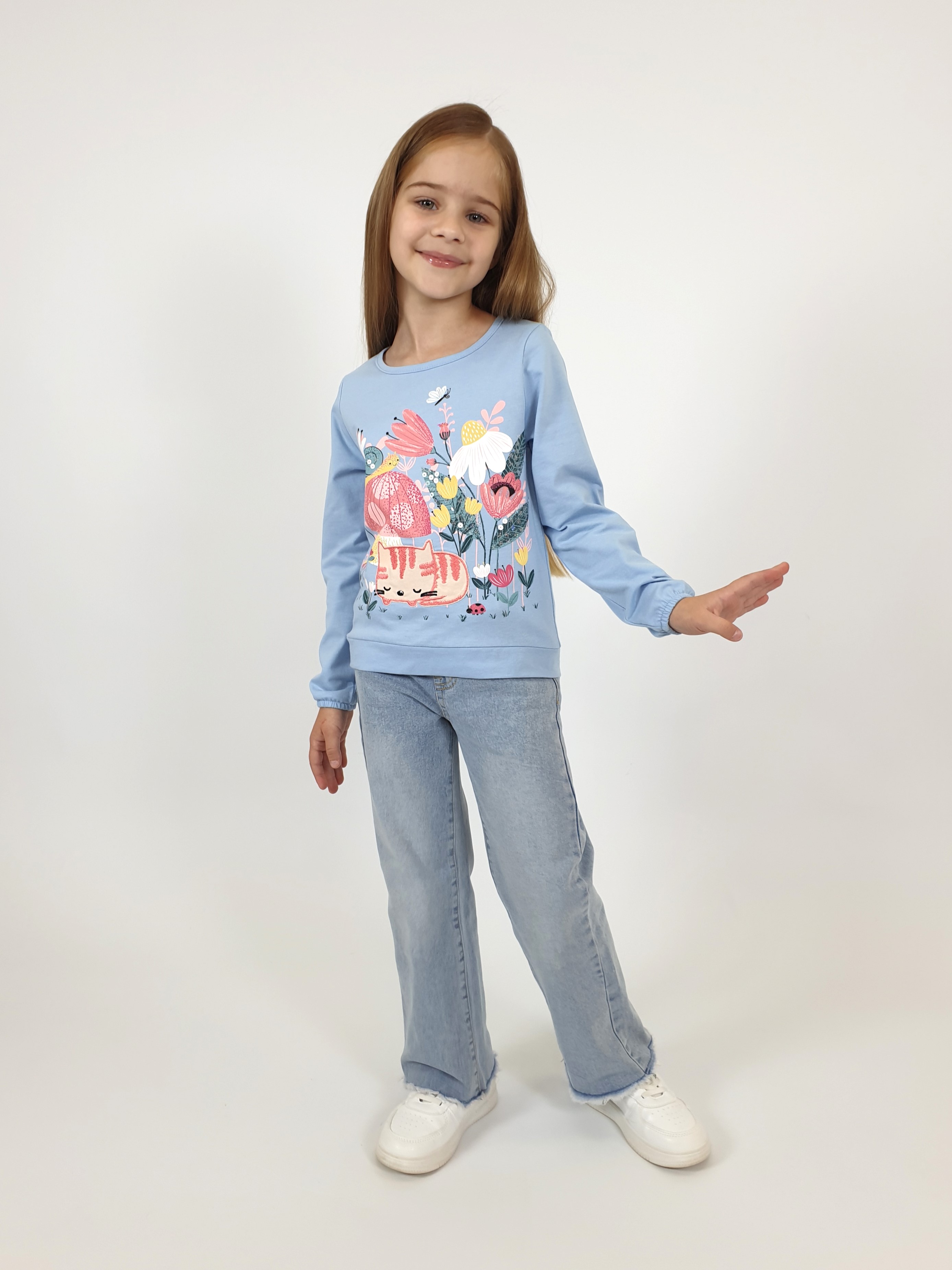 Свитшот Luneva 16-147-8. - фото 1