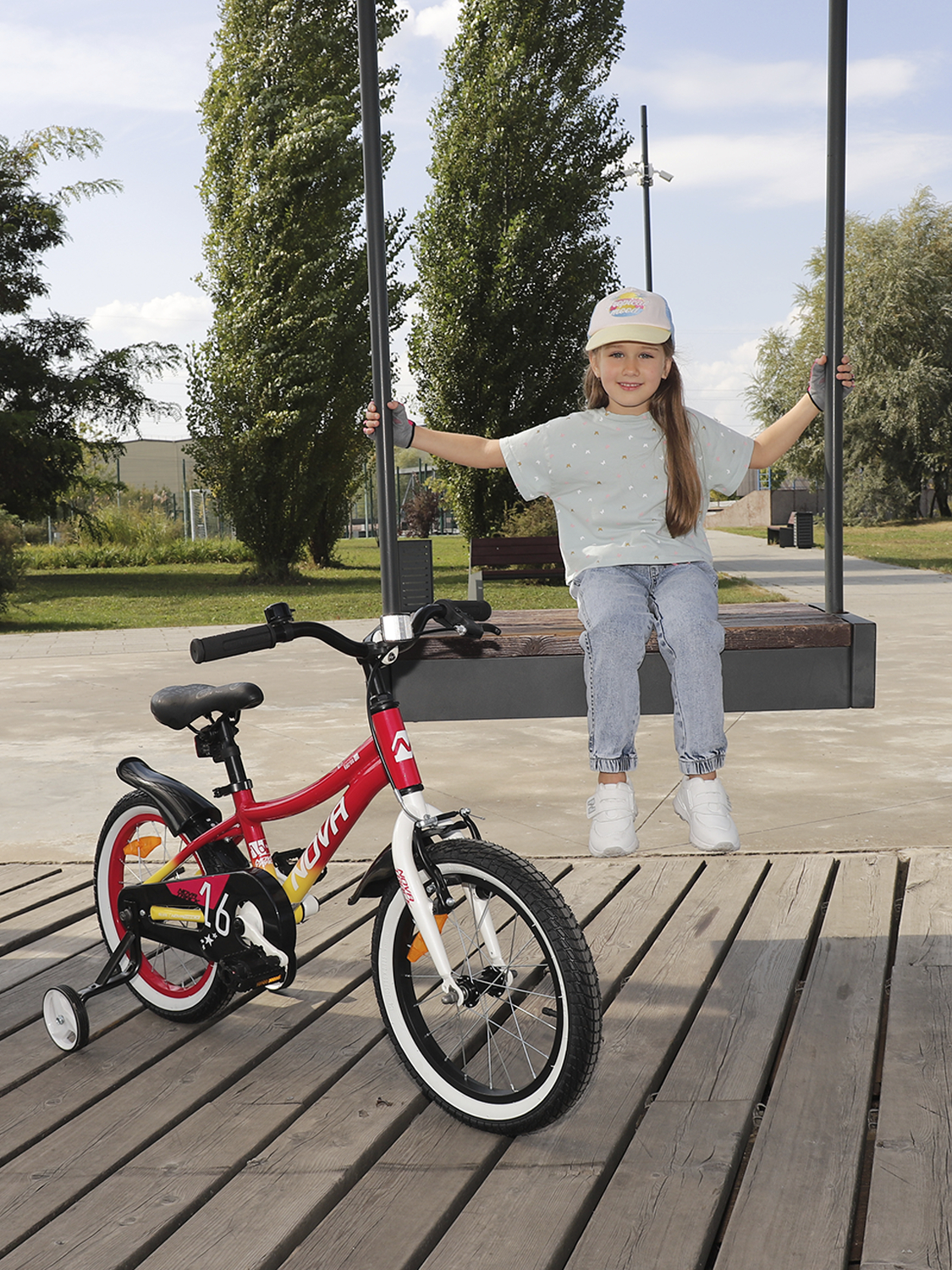 Двухколесный велосипед Novatrack 16 дюймов - фото 18