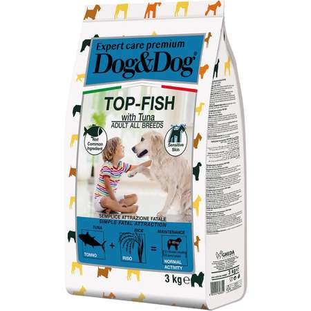 Корм для собак Dog&Dog 3кг с тунцом