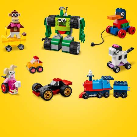 Конструктор LEGO Classic Кубики и колёса блочный