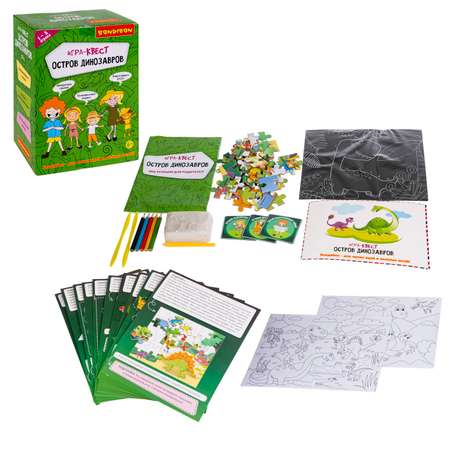 Настольная игра Bondibon квест Остров Динозавров