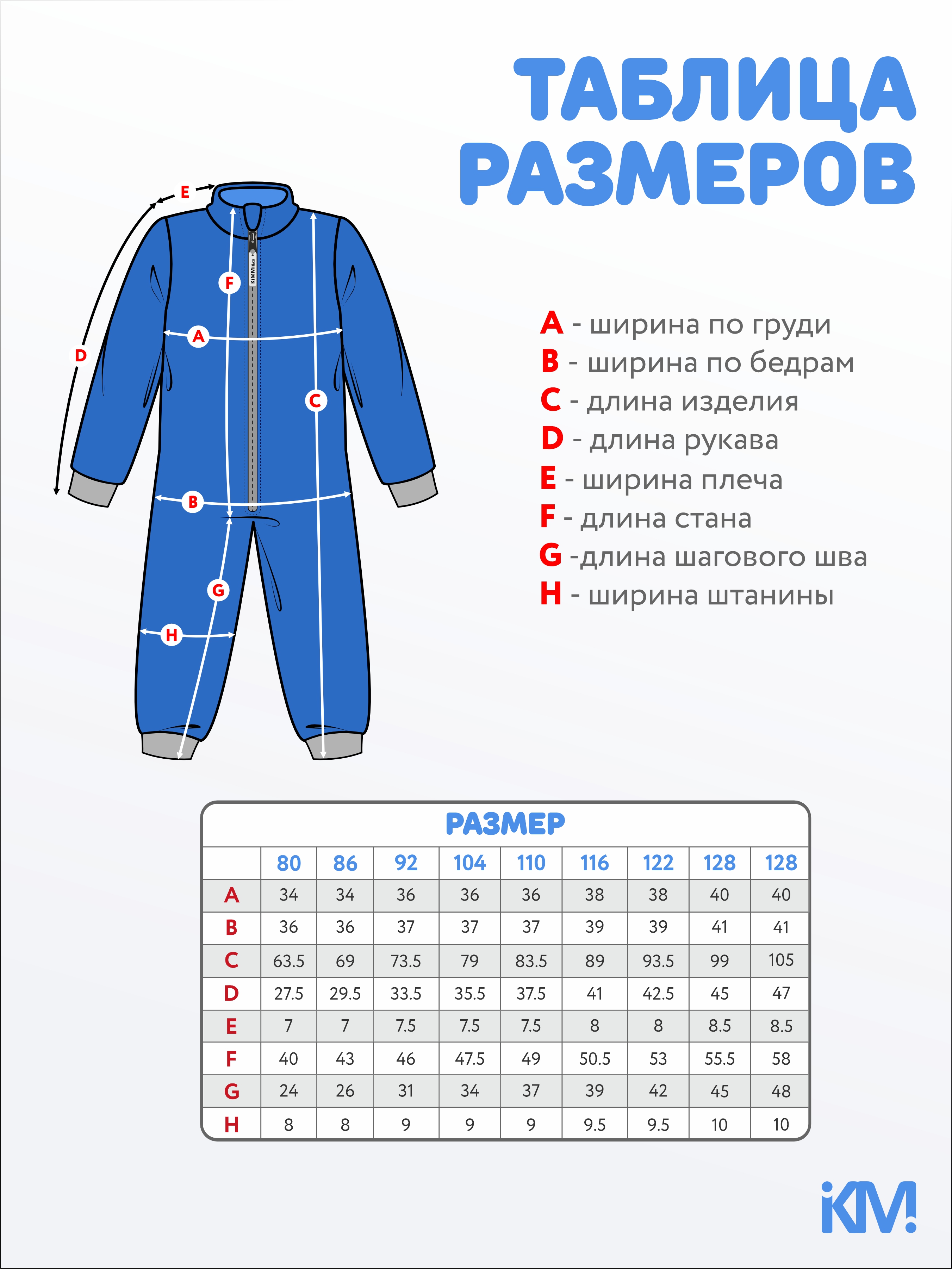 Комбинезон KiMMi co К-1408279г(ш) василек - фото 5