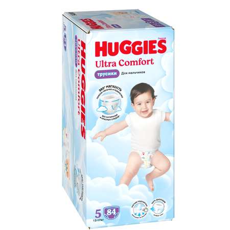 Трусики Huggies Ultra Comfort для мальчиков 5 (12-17) 84 шт.