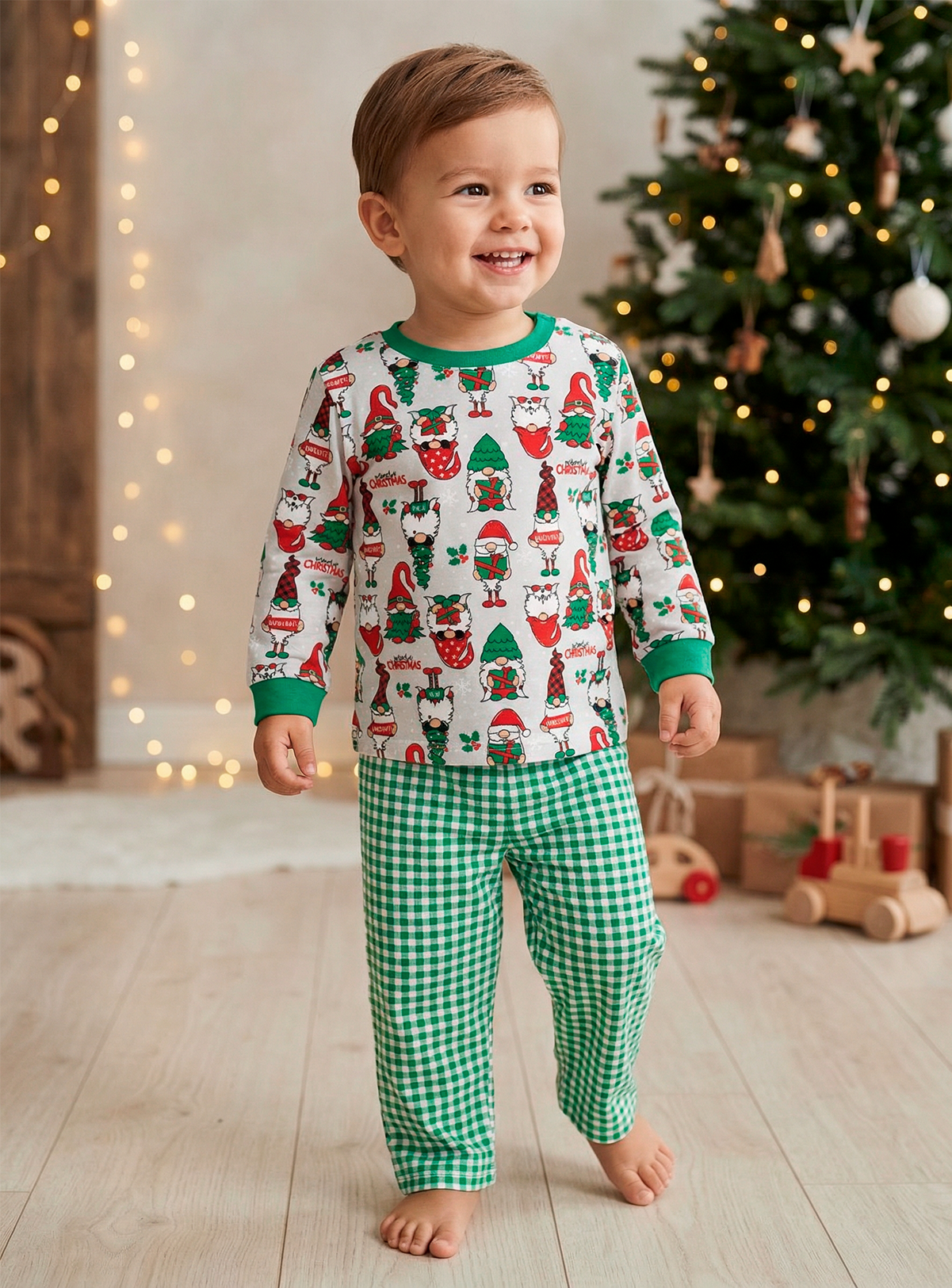 Изображение товара Новогодняя детская пижама СовенокЯ для мальчиков и девочек