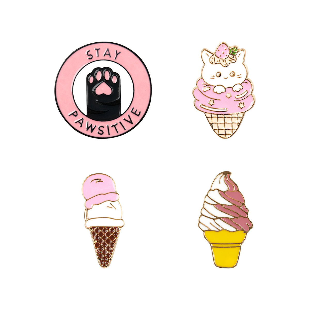 Значок Meshu Sweet cats 4 шт. - фото 7