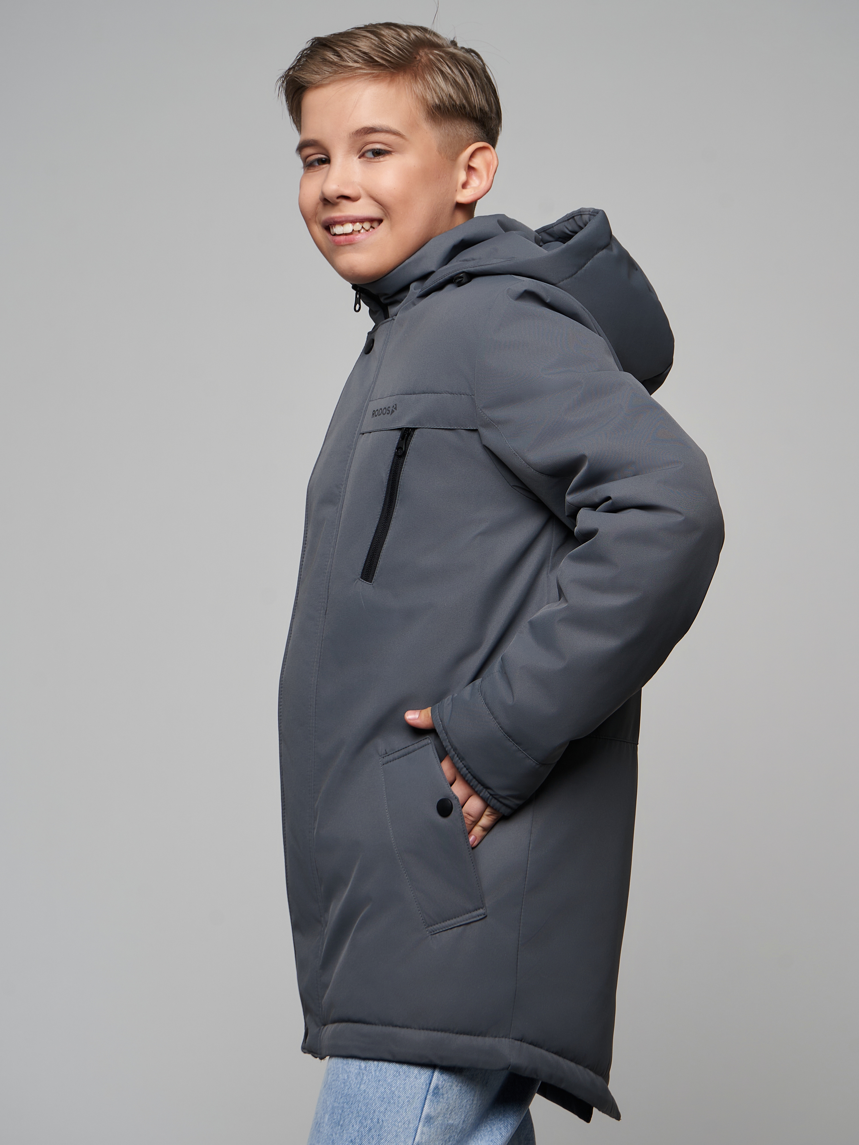 Парка RODOS М-305/серый - фото 4