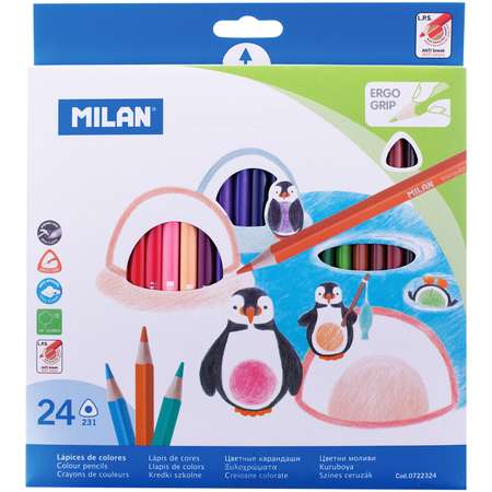 Карандаши цветные MILAN 24 шт.